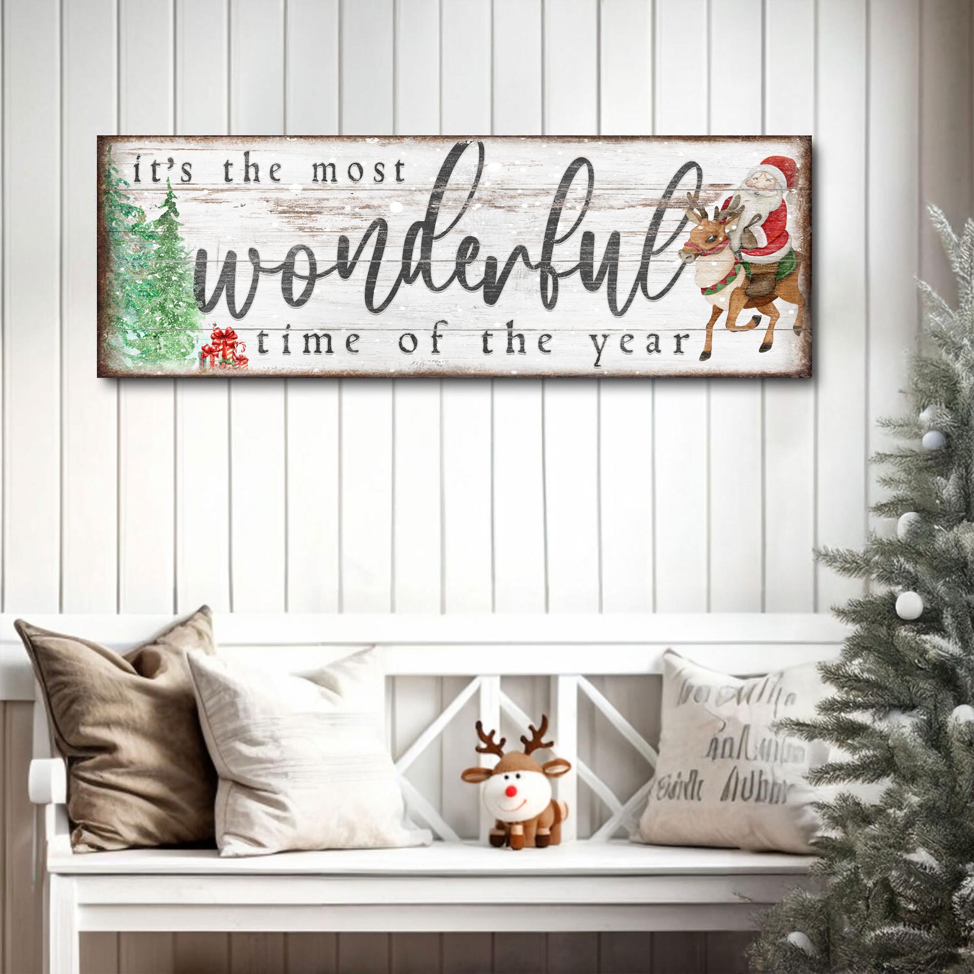 It's The Most Wonderful Time Of The Year Christmas Sign II on sale at MyriadMart