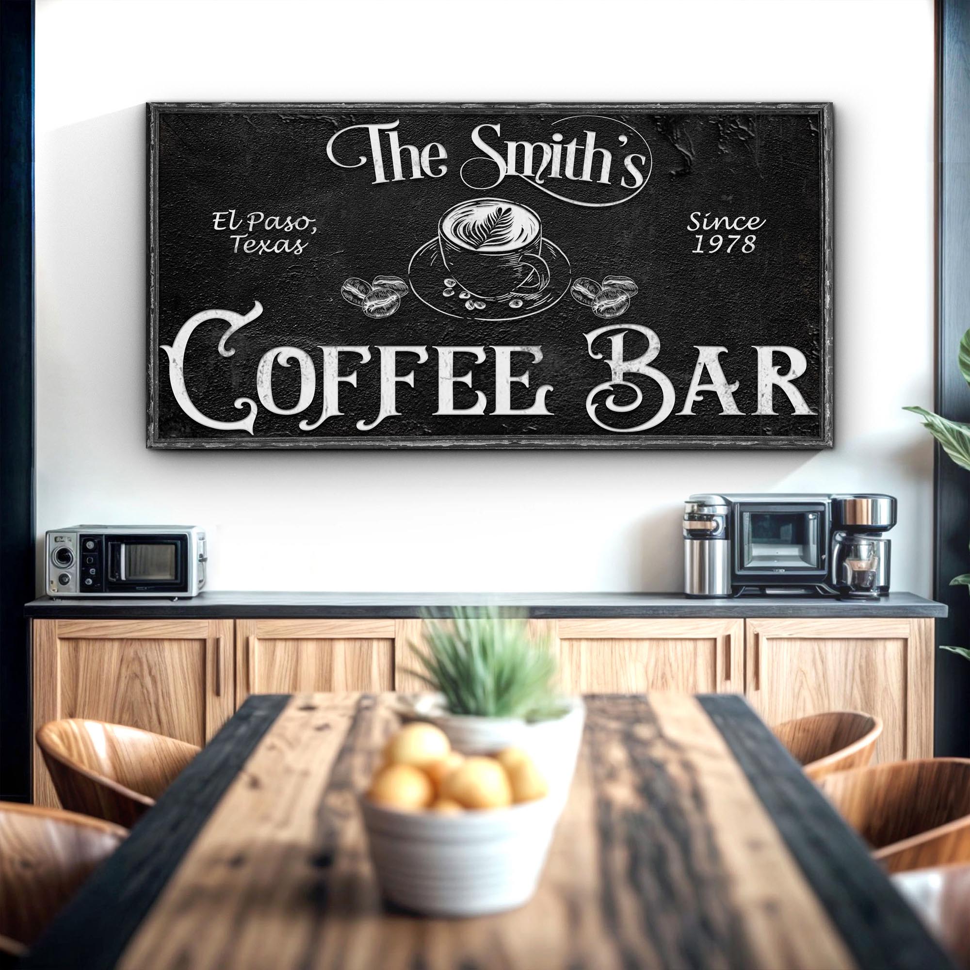 Personalized Coffee Bar Sign VI on sale at MyriadMart