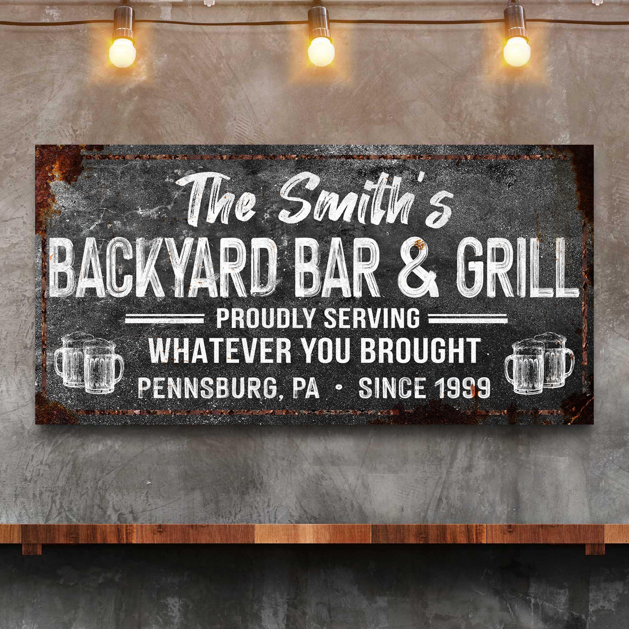 Backyard Bar & Grill Sign XXIII on sale at MyriadMart