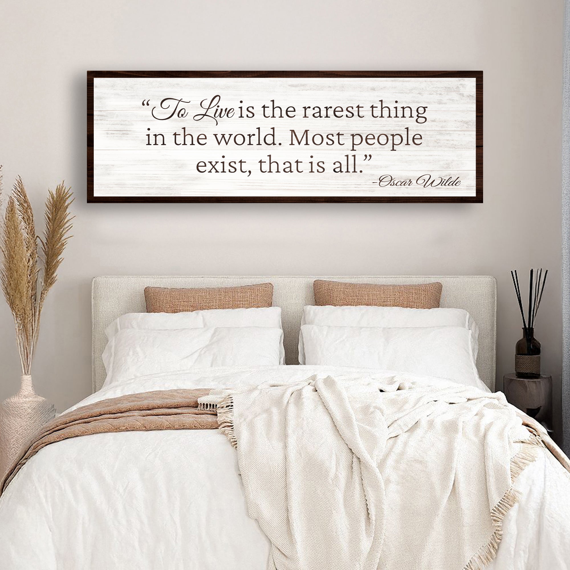 To Live Is The Rarest Thing Farmhouse Sign II on sale at MyriadMart