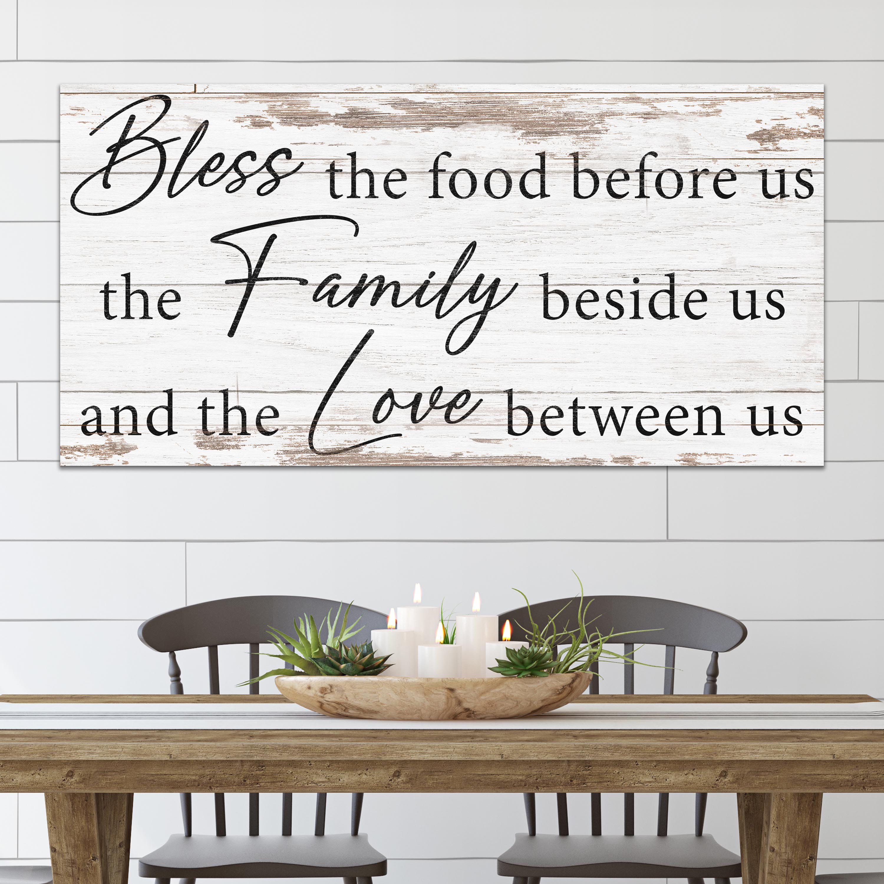 Bless The Food, Family, And Love Sign V on sale at MyriadMart