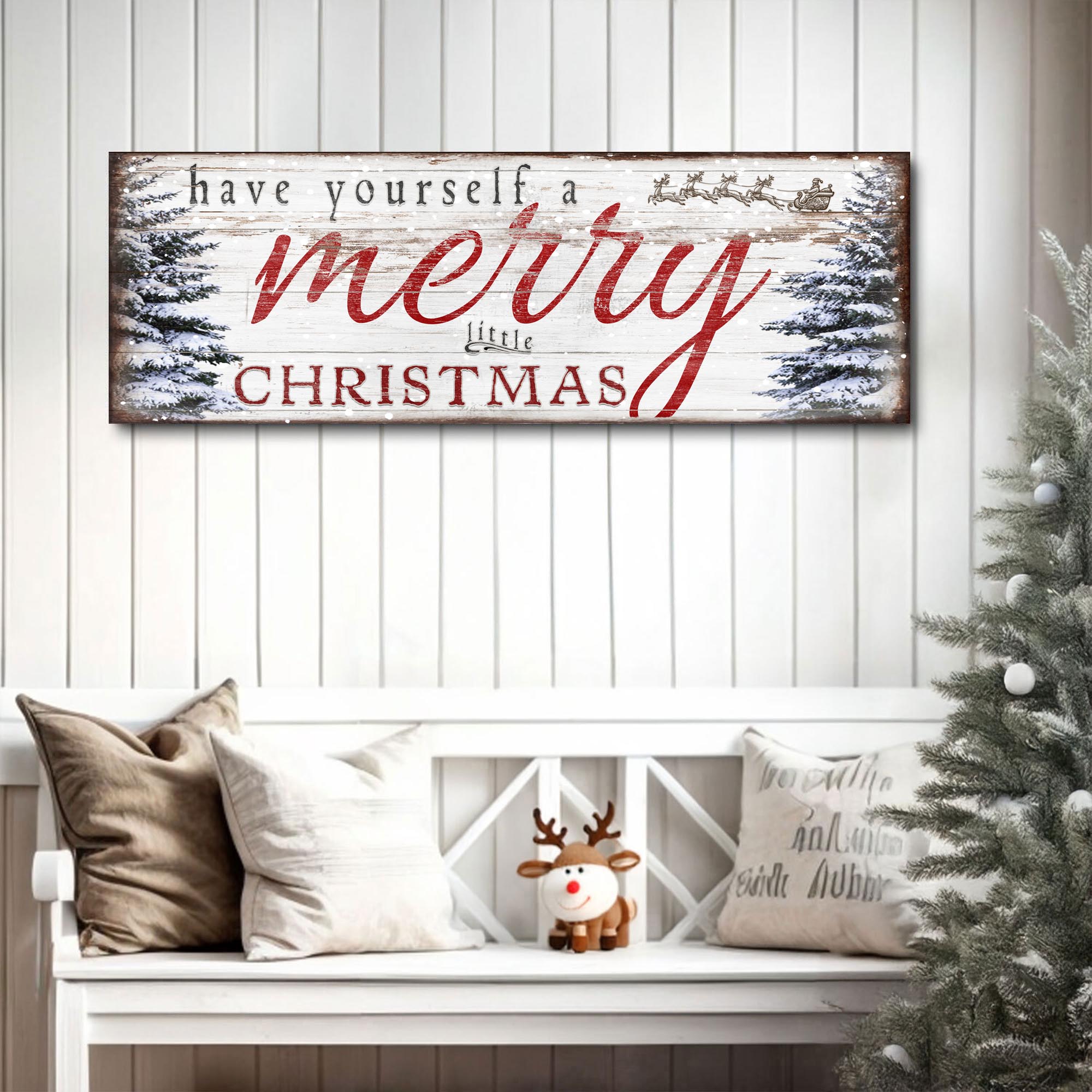Have Yourself A Merry Little Christmas Sign XIII on sale at MyriadMart