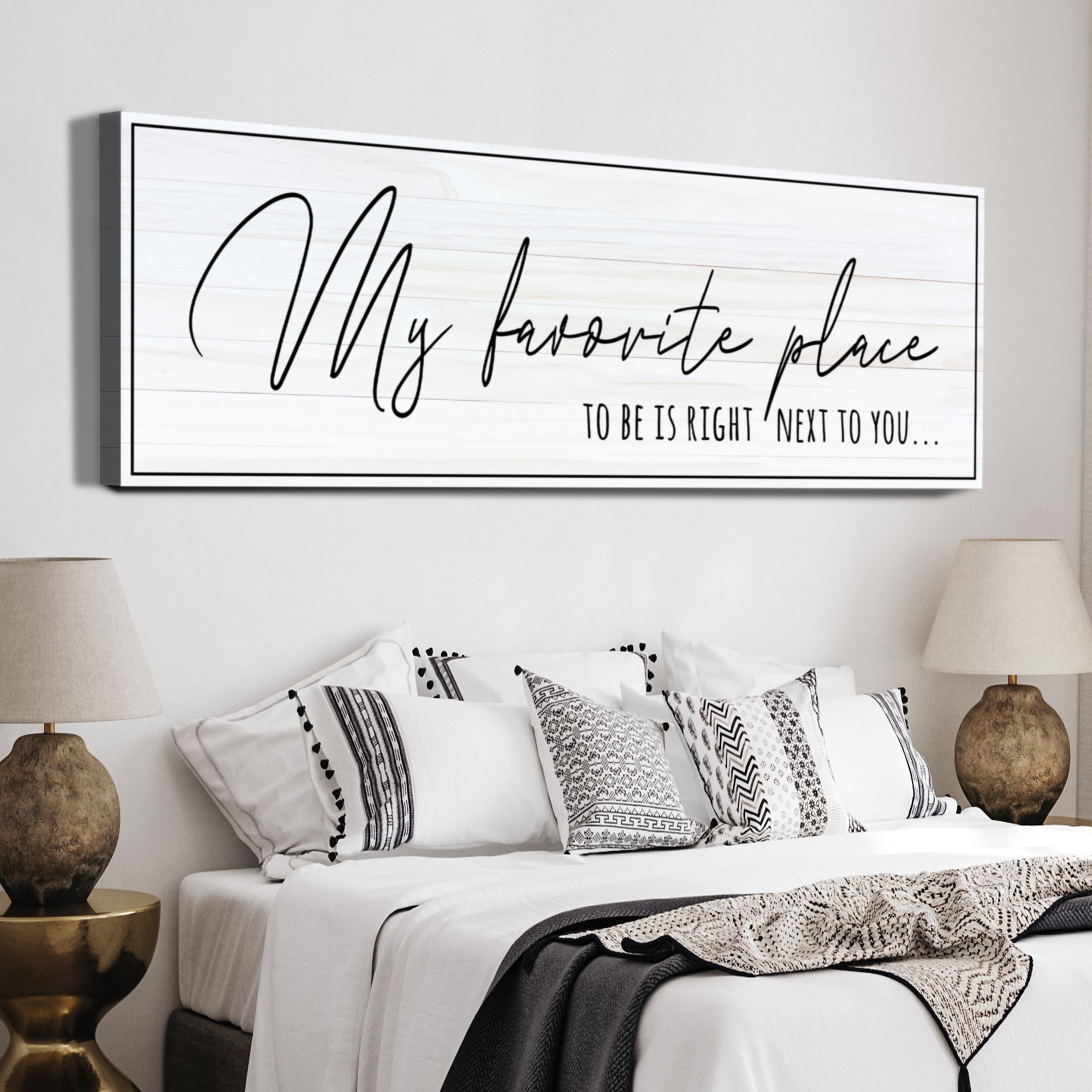 My Favorite Place To Be Is Right Next To You Sign on sale at MyriadMart