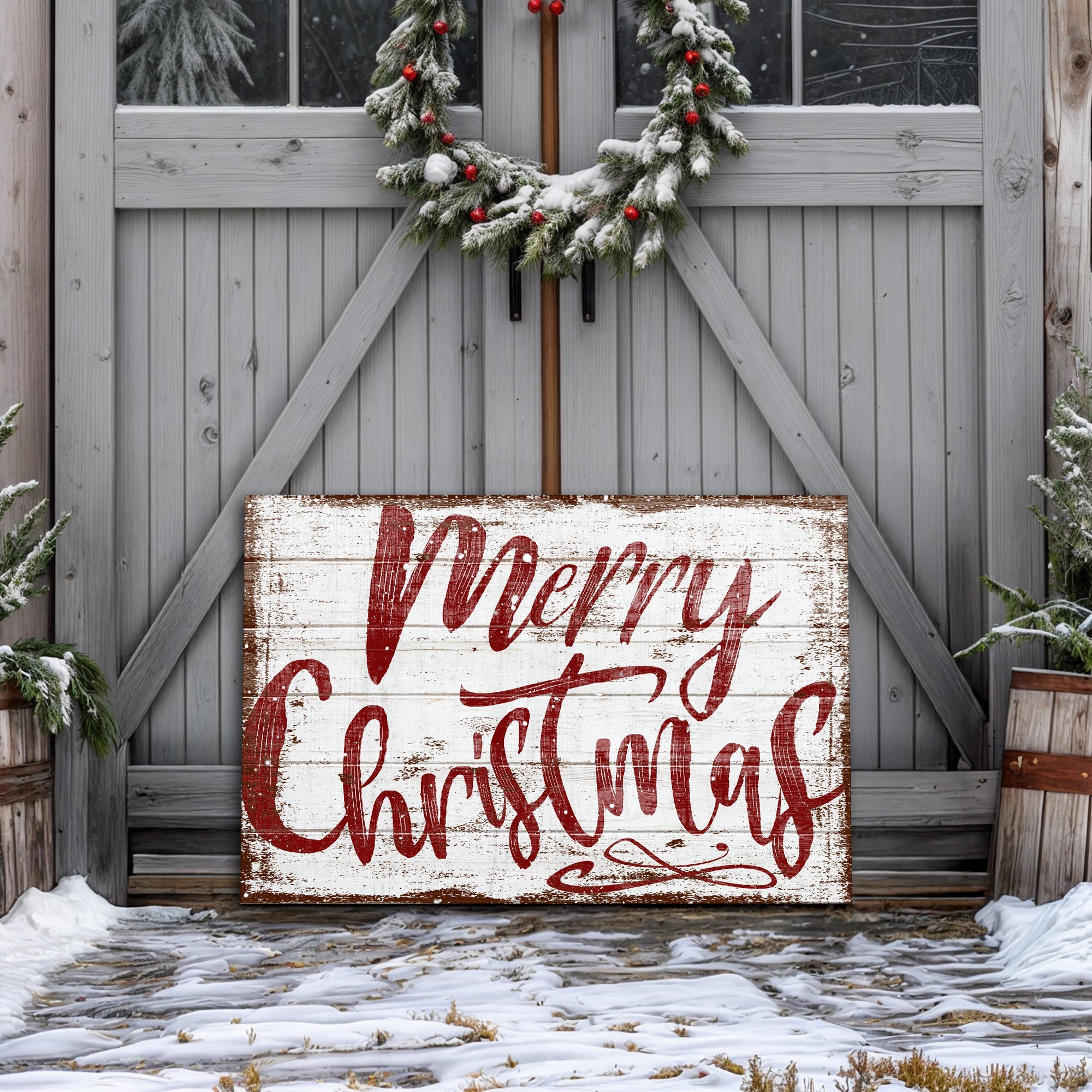 Merry Christmas Sign IX on sale at MyriadMart