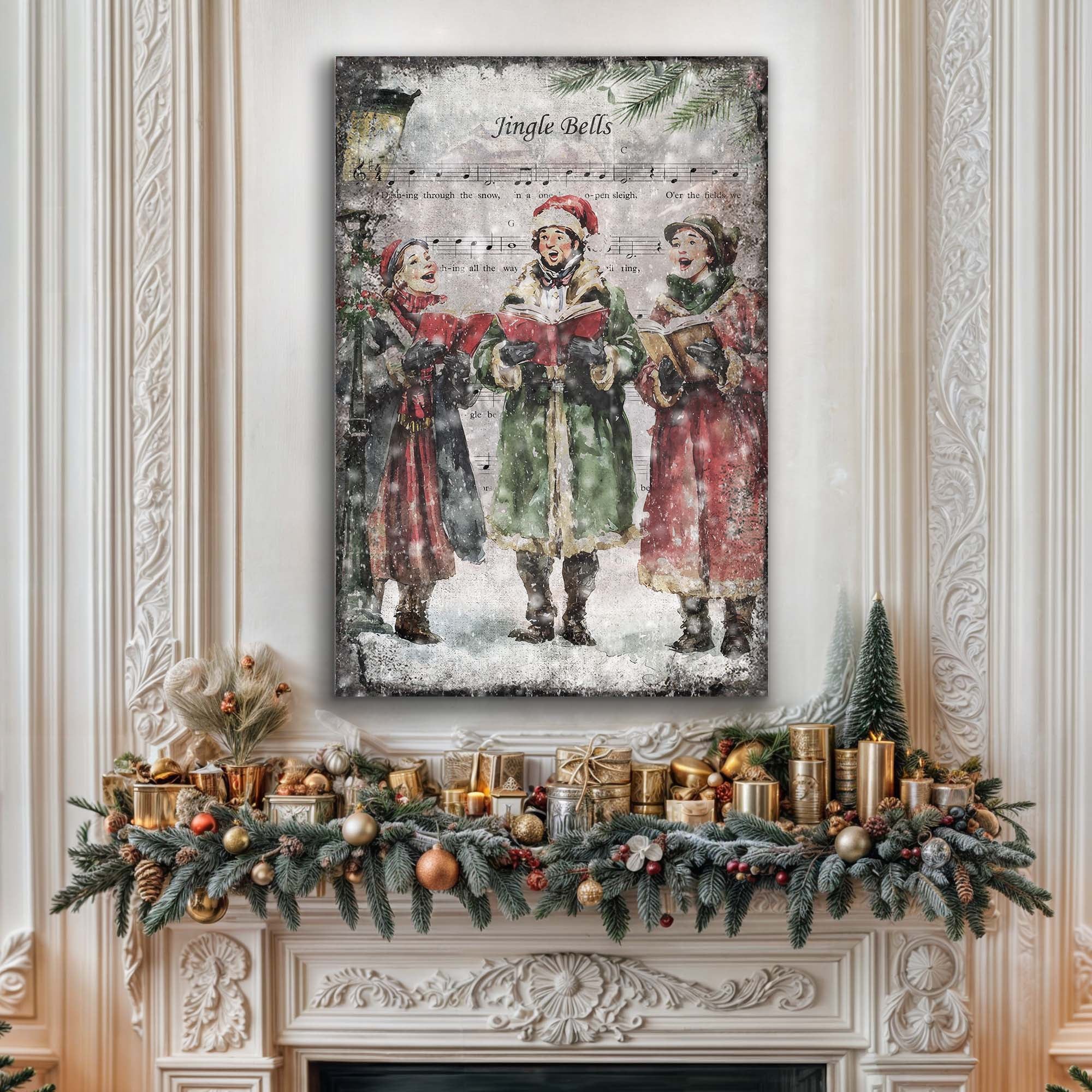 Vintage Christmas Carolers Wall Art II on sale at MyriadMart
