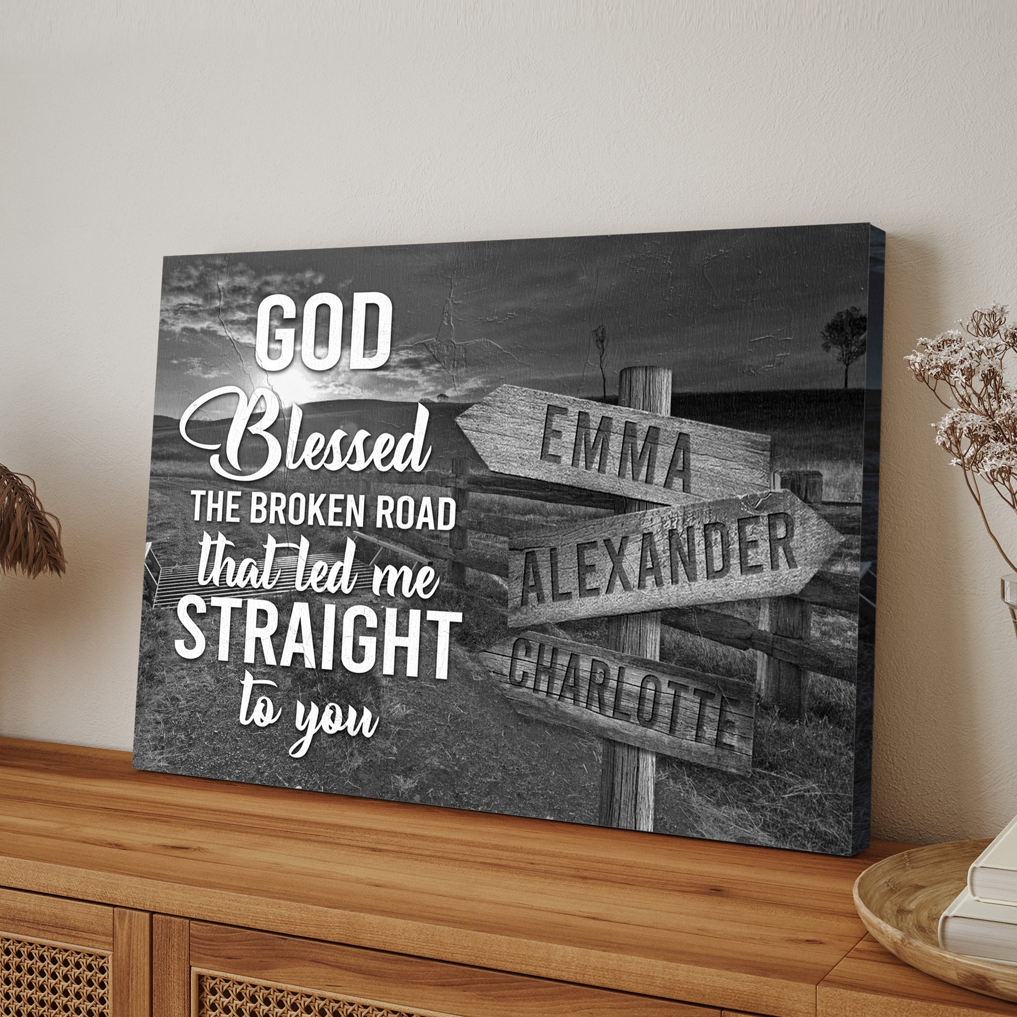 That Led Me To You Family Names Sign on sale at MyriadMart