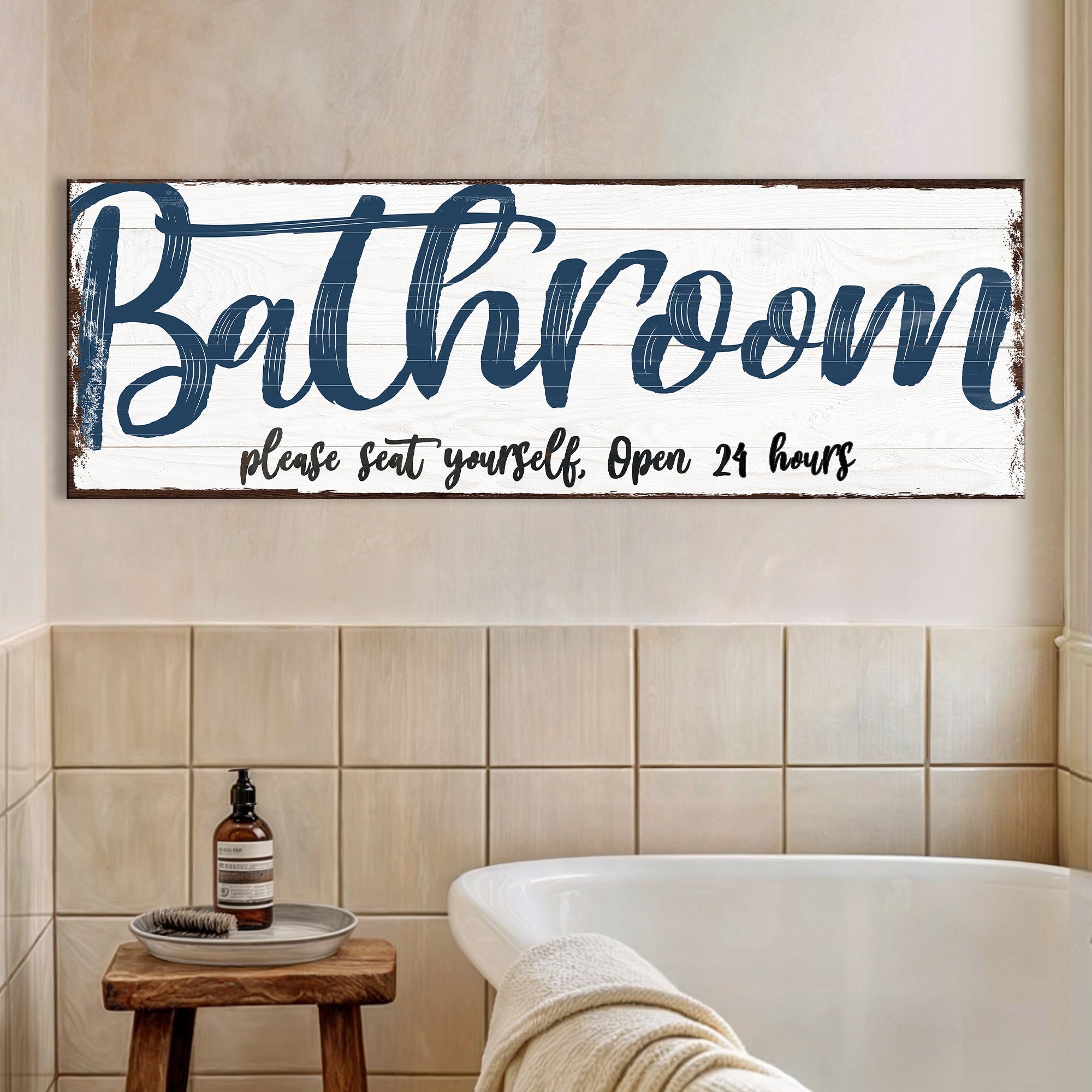 Please Seat Yourself Bathroom Sign II on sale at MyriadMart