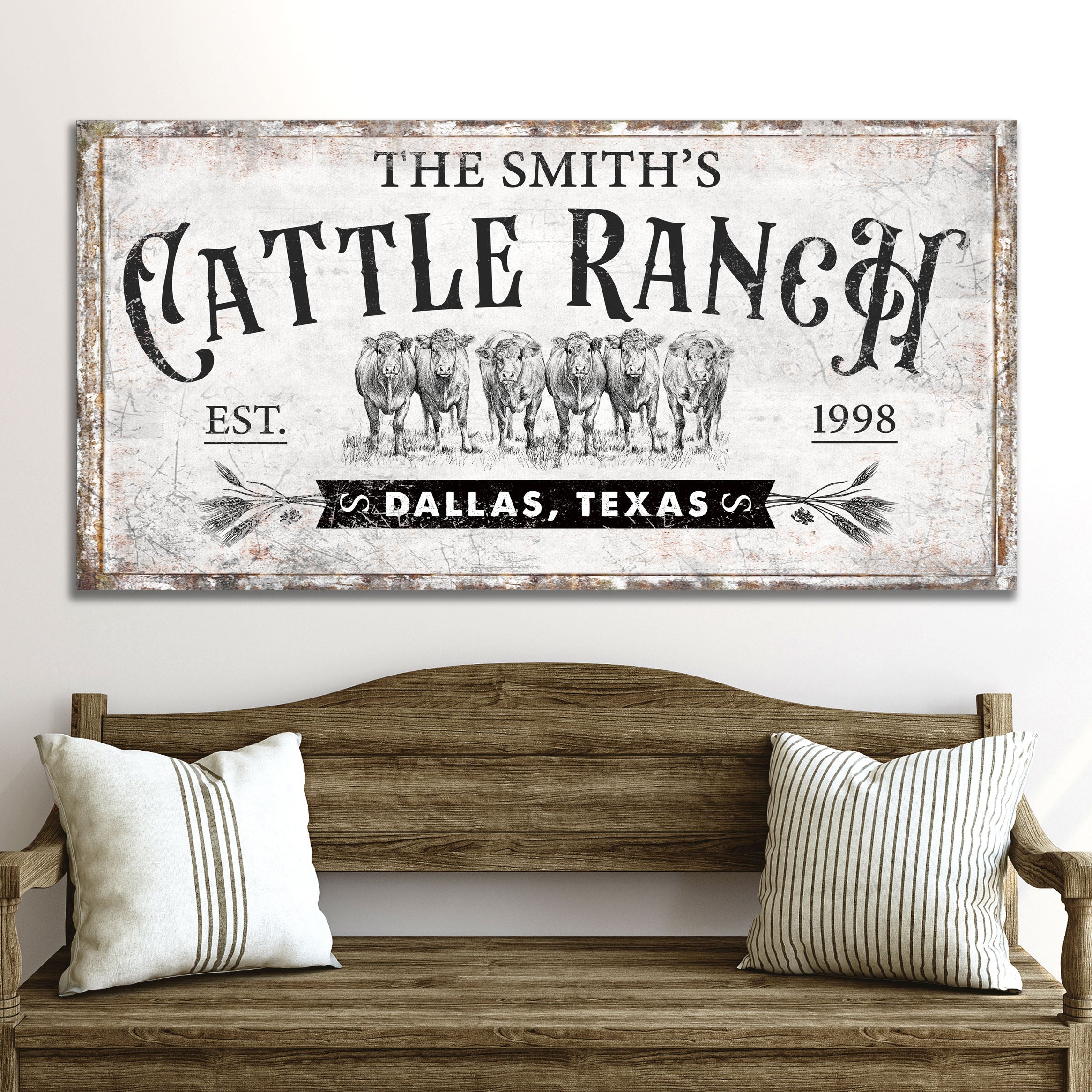 Branded Cattle Ranch Sign VI on sale at MyriadMart