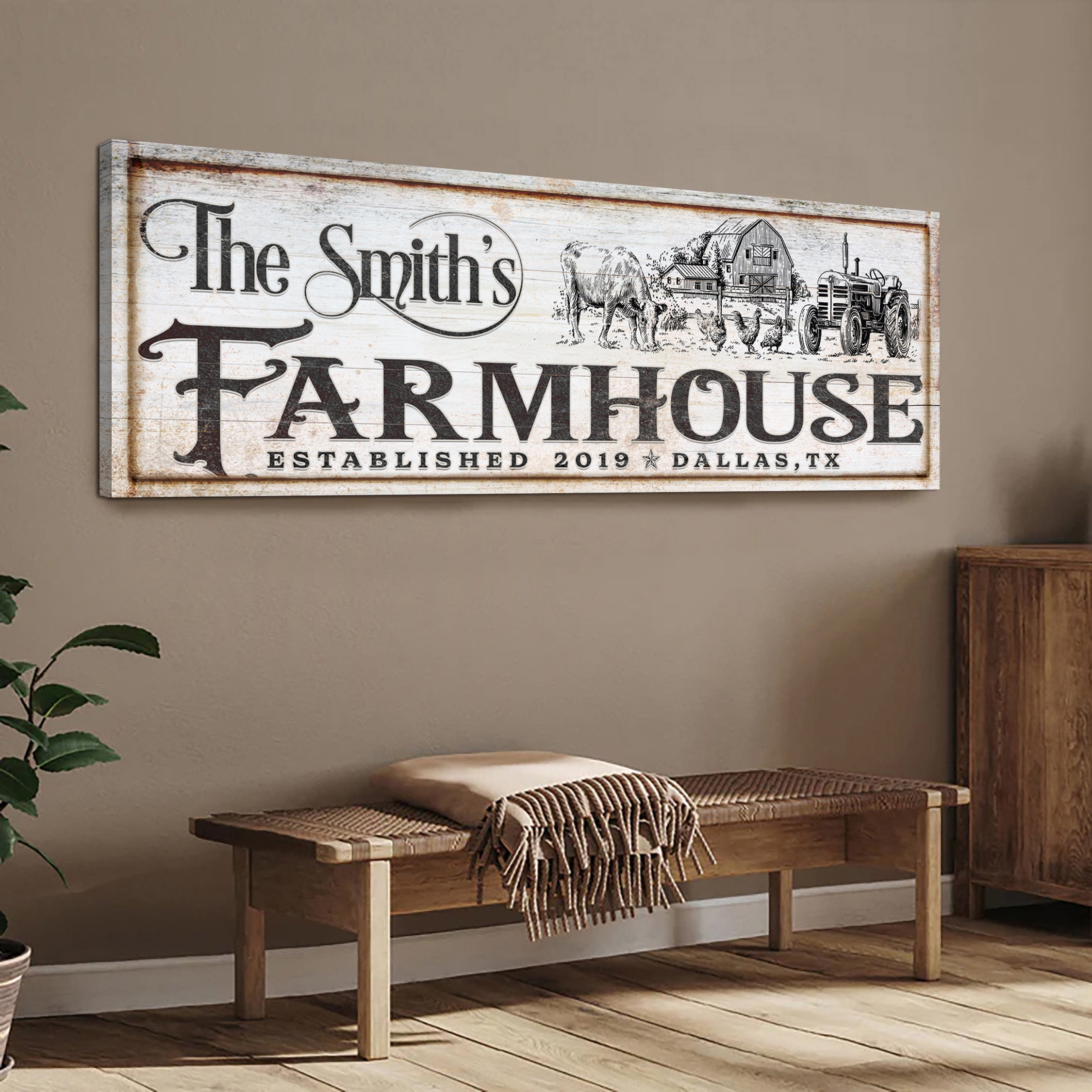 Vintage Rust Farmhouse Sign II on sale at MyriadMart
