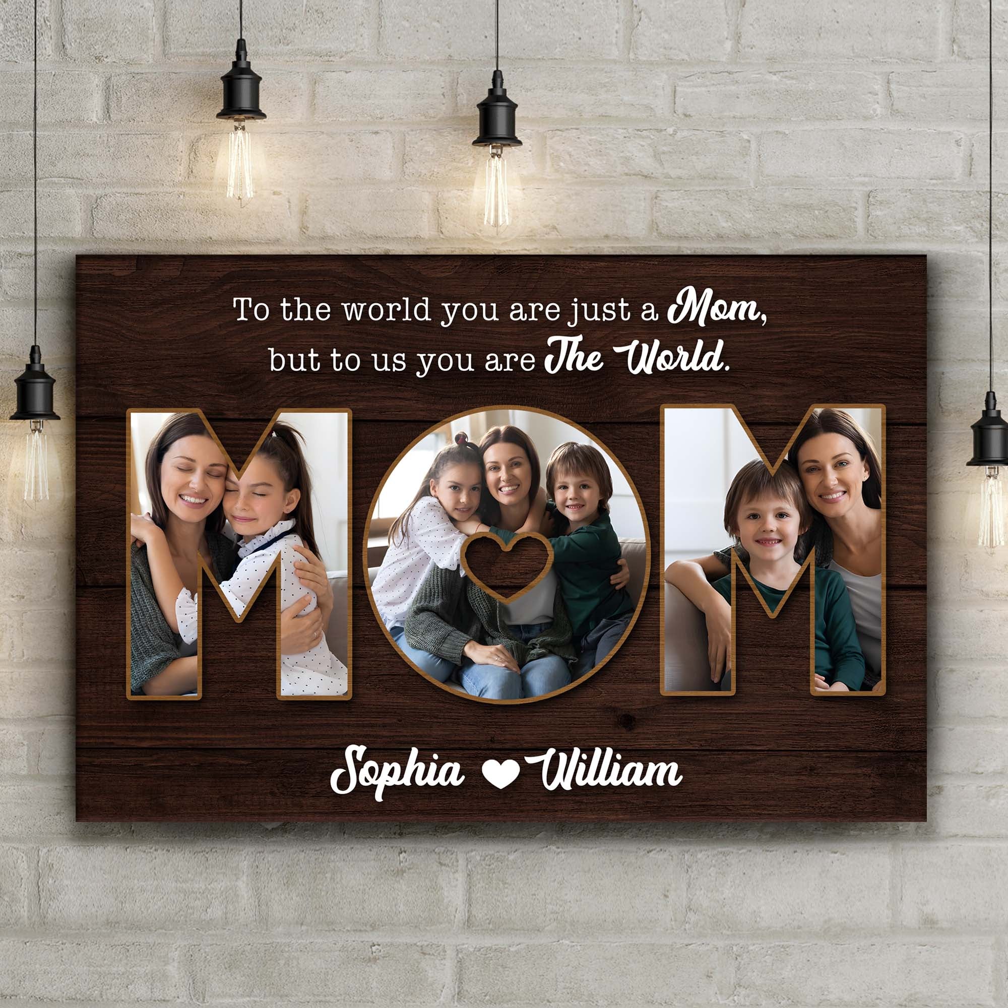 Mother's Day Sign To Us You Are The World II on sale at MyriadMart
