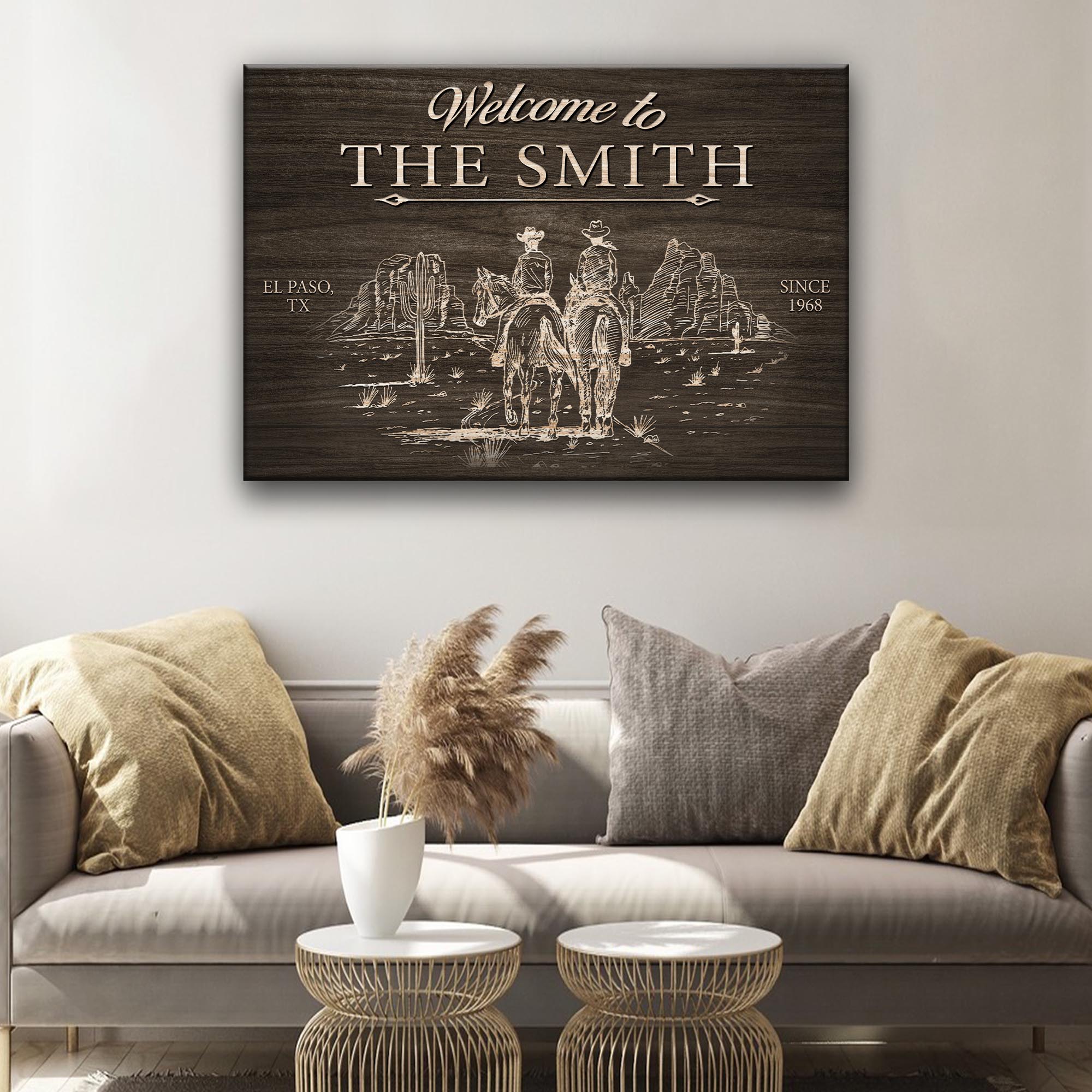 Cowboy Welcome Sign on sale at MyriadMart