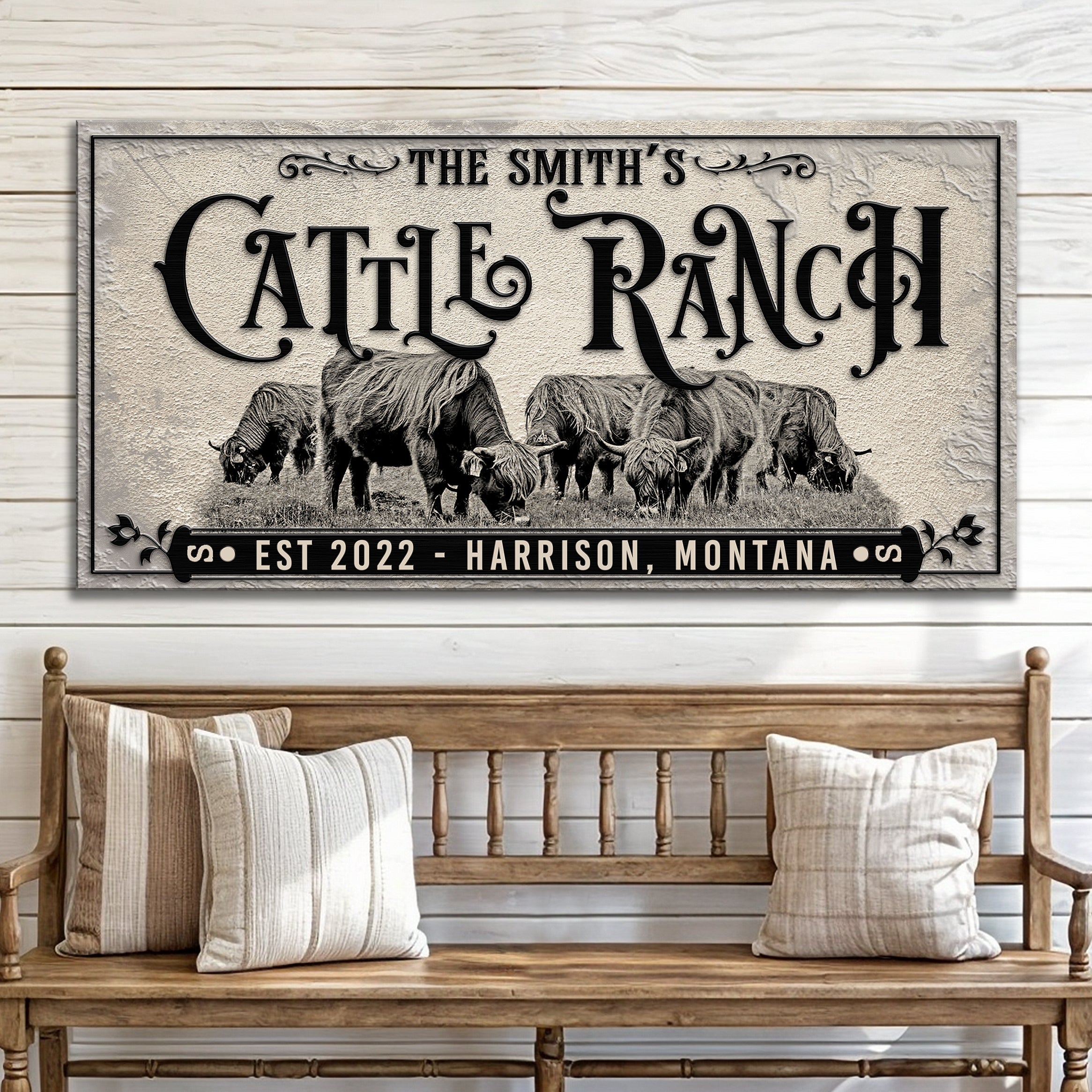 Branded Cattle Ranch Sign II on sale at MyriadMart