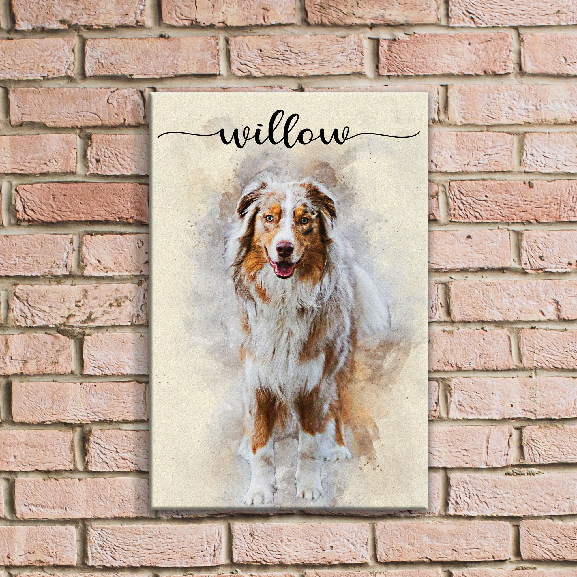 Pet Memorial Watercolor Portrait Sign II on sale at MyriadMart