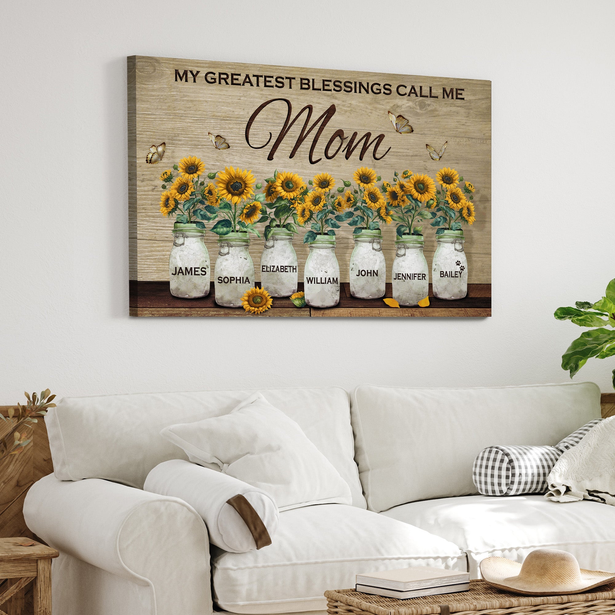 Mother's Day Sign My Greatest Blessings Call Me Mom III on sale at MyriadMart