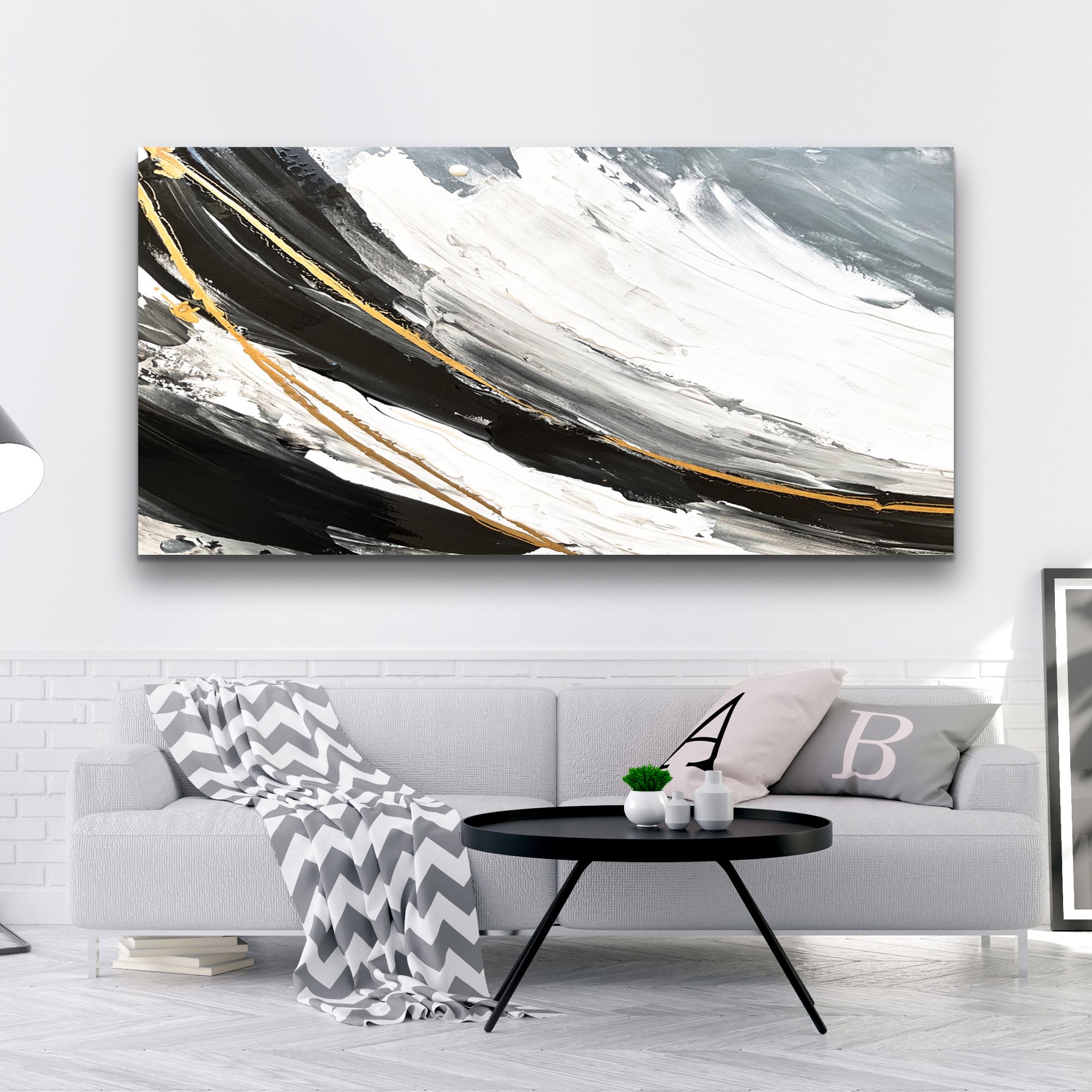 Modern Abstract Shadows Wall Art on sale at MyriadMart