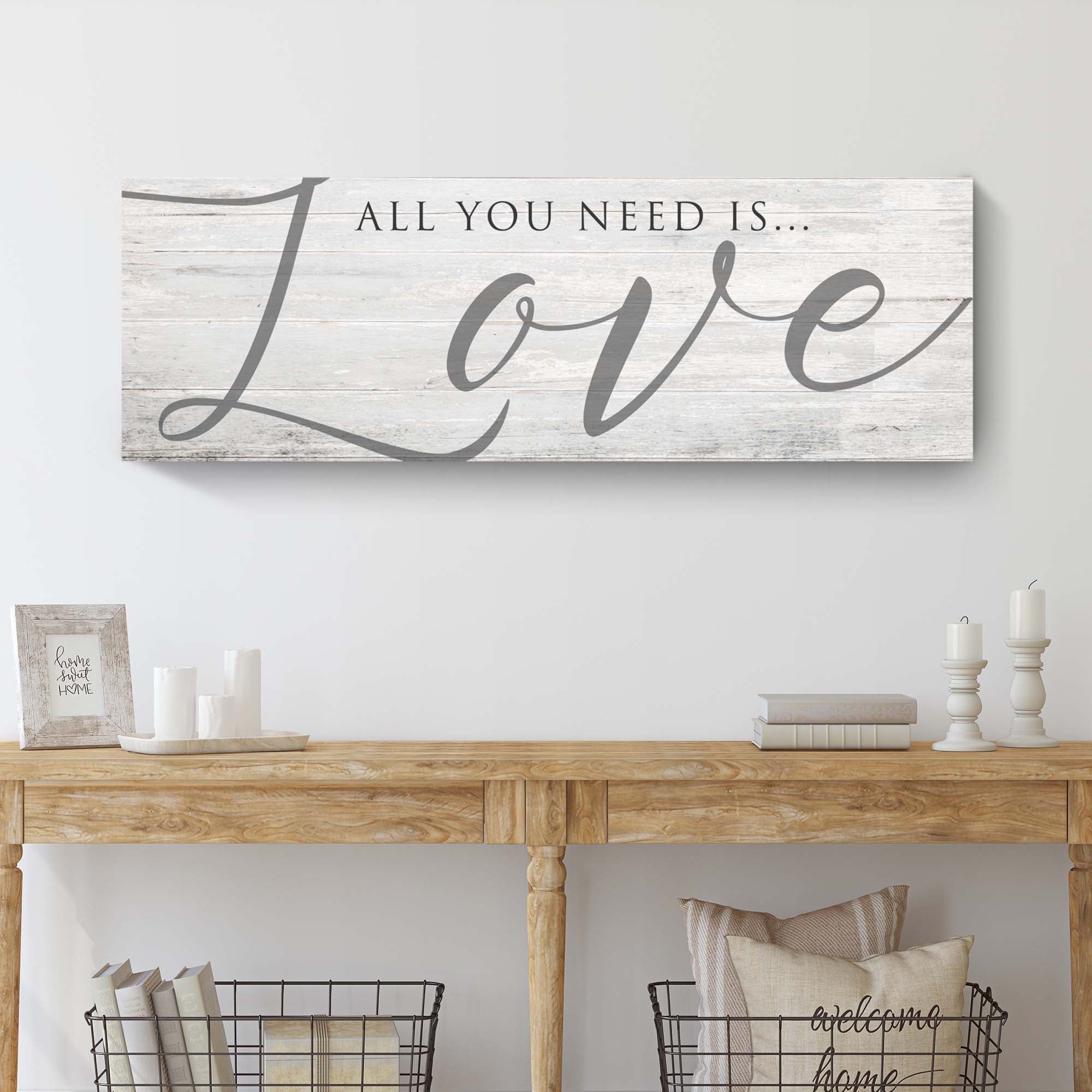 All You Need Is Love Sign IV on sale at MyriadMart