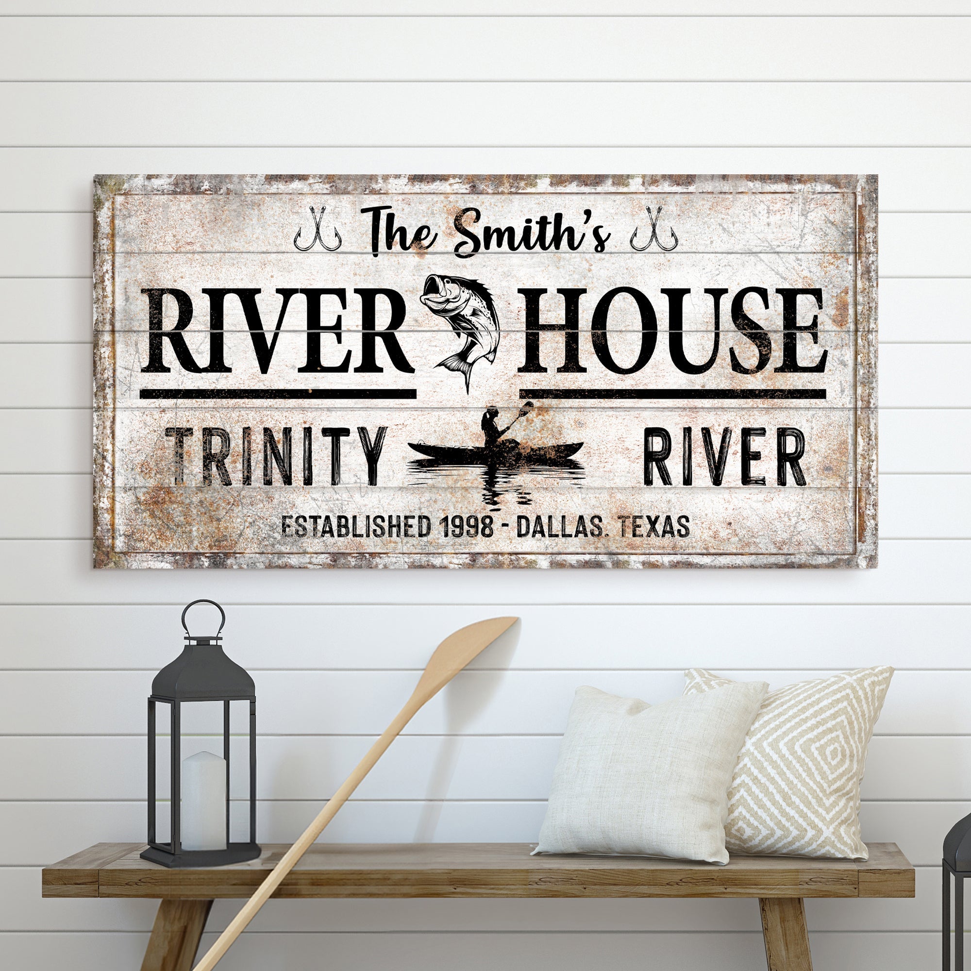 Personalized River House Sign II on sale at MyriadMart