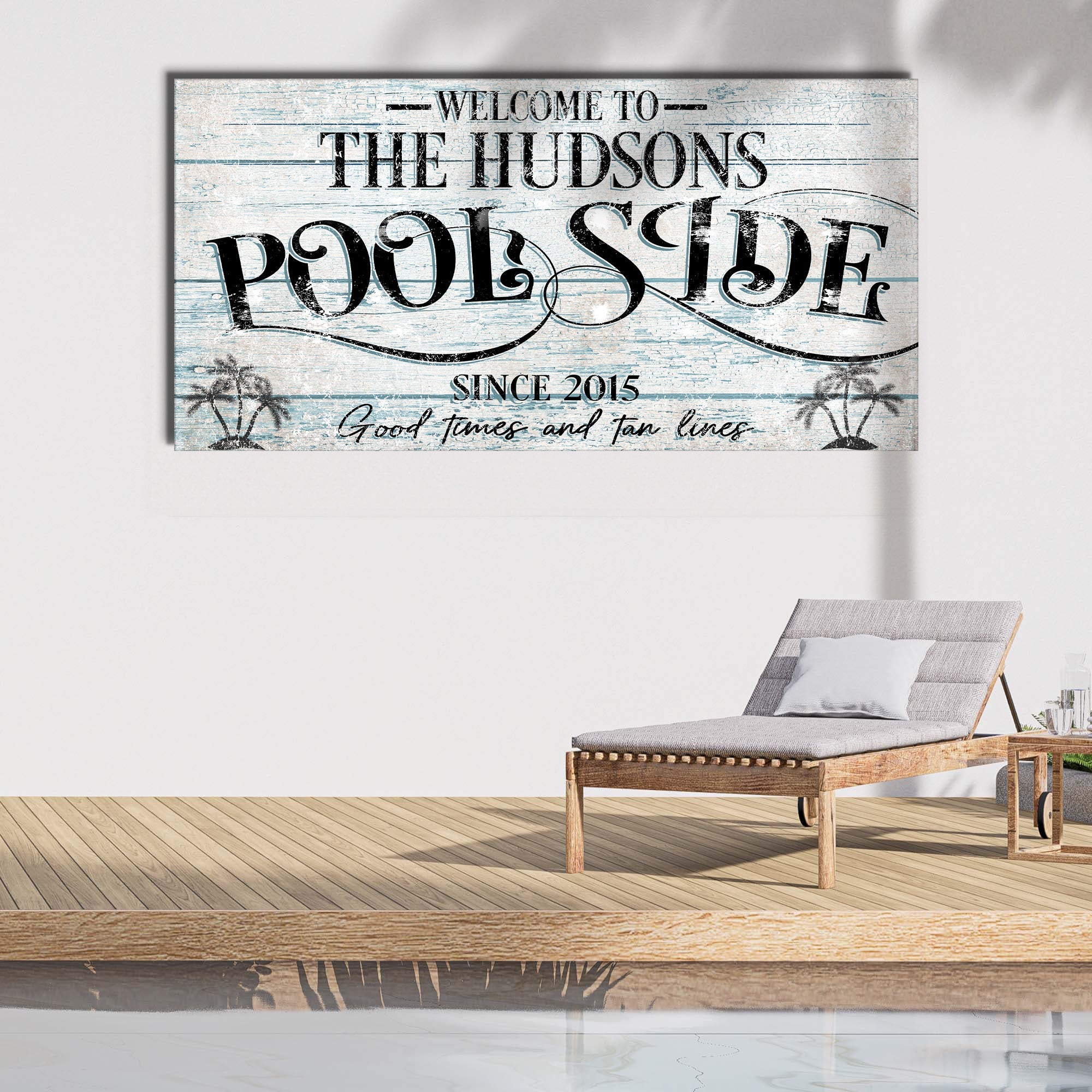 Personalized Poolside Sign II on sale at MyriadMart