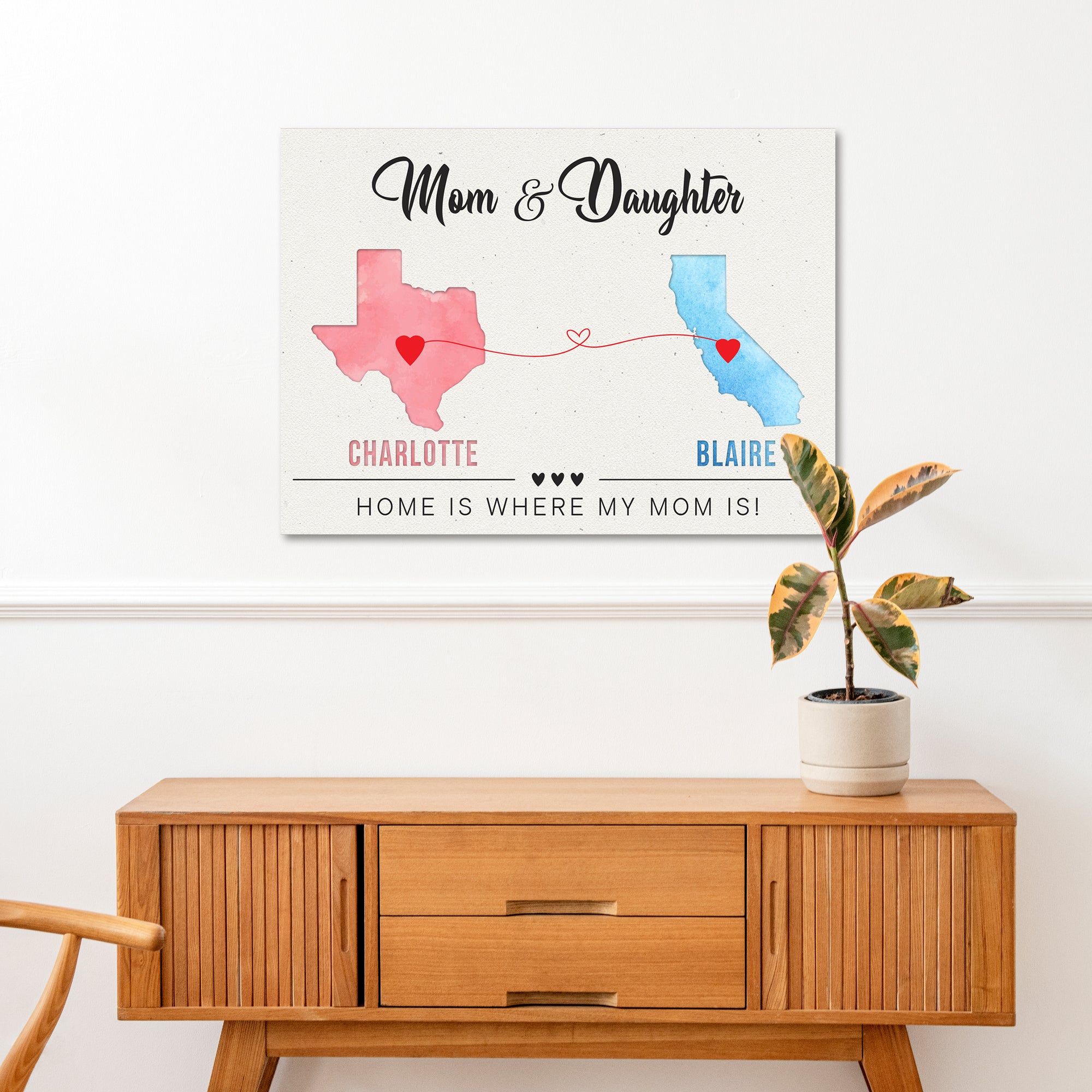 Mother's Day Sign Home Is Where My Heart Is on sale at MyriadMart