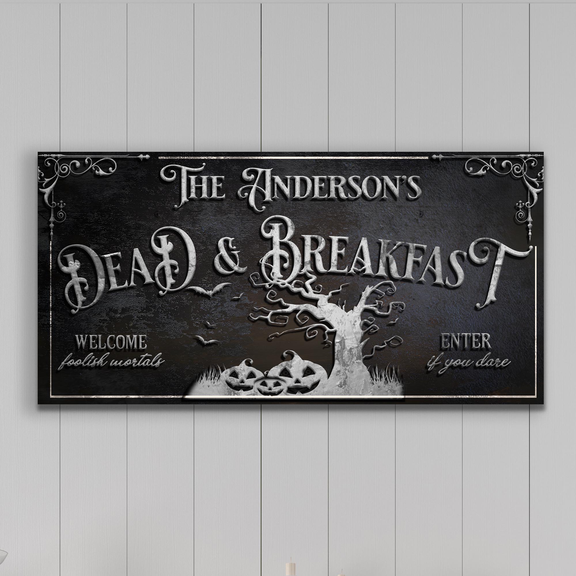 Personalized Dead & Breakfast Sign II on sale at MyriadMart