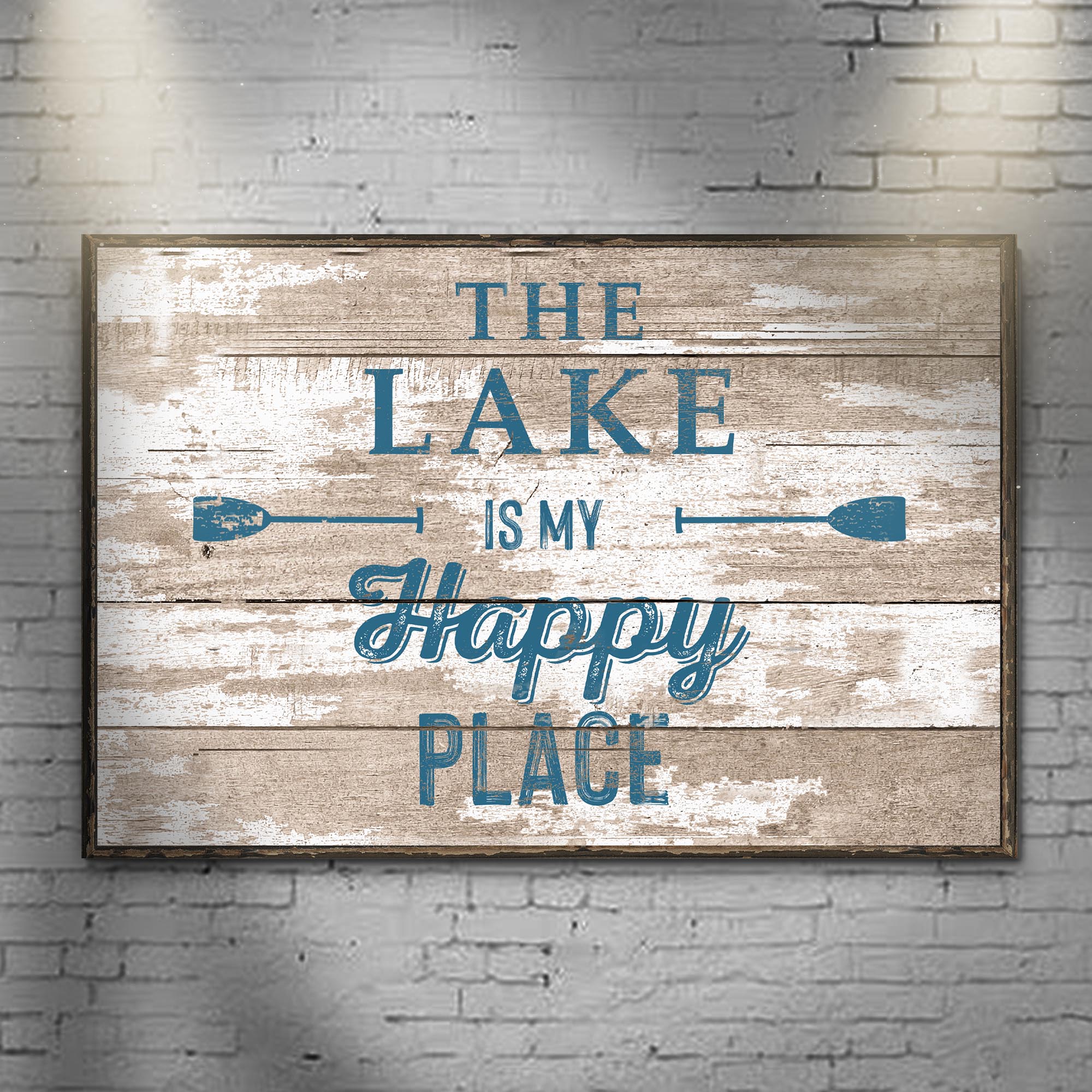 The Lake Is My Happy Place Sign III on sale at MyriadMart