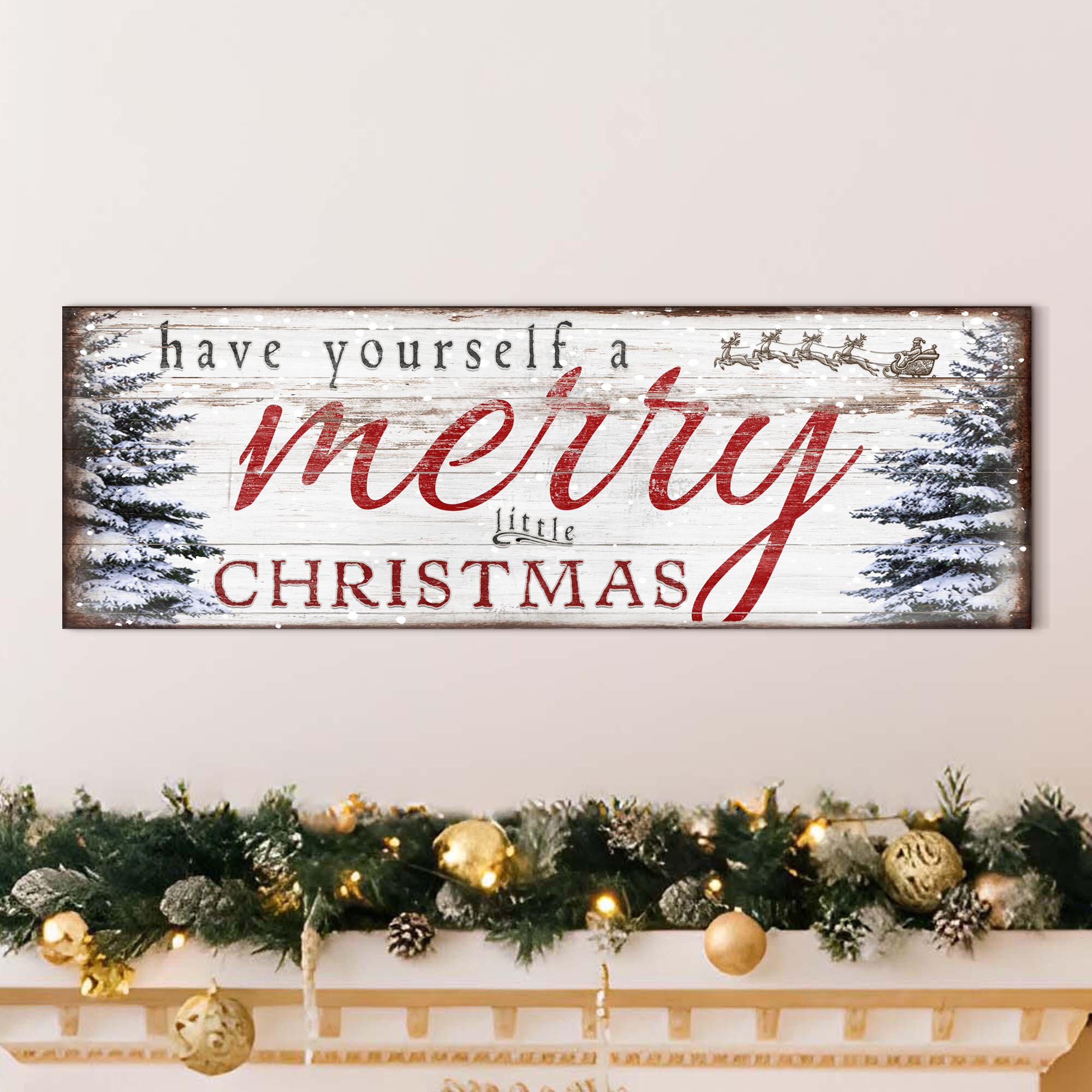 Have Yourself A Merry Little Christmas Sign XIII on sale at MyriadMart