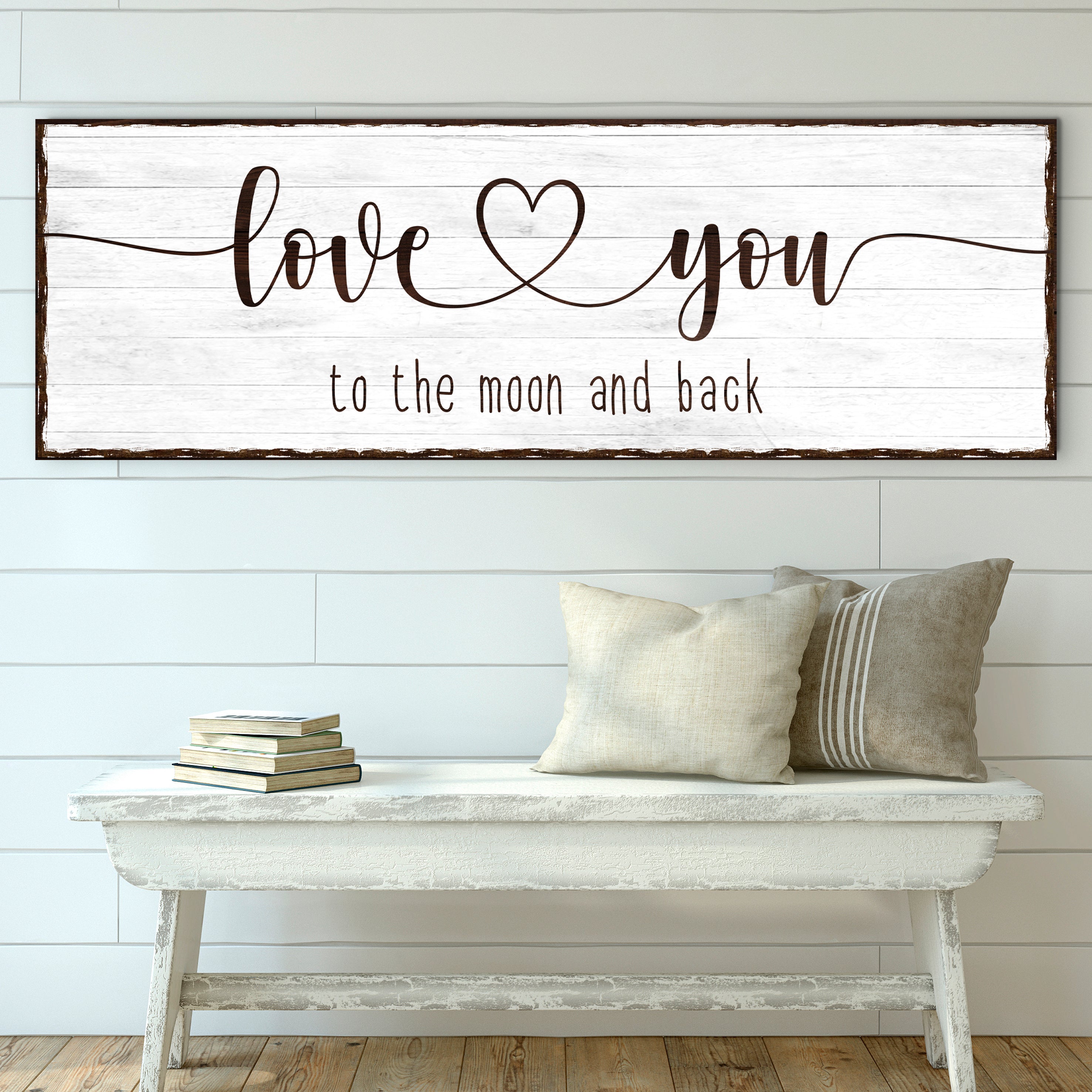 Love You To The Moon And Back Sign III on sale at MyriadMart