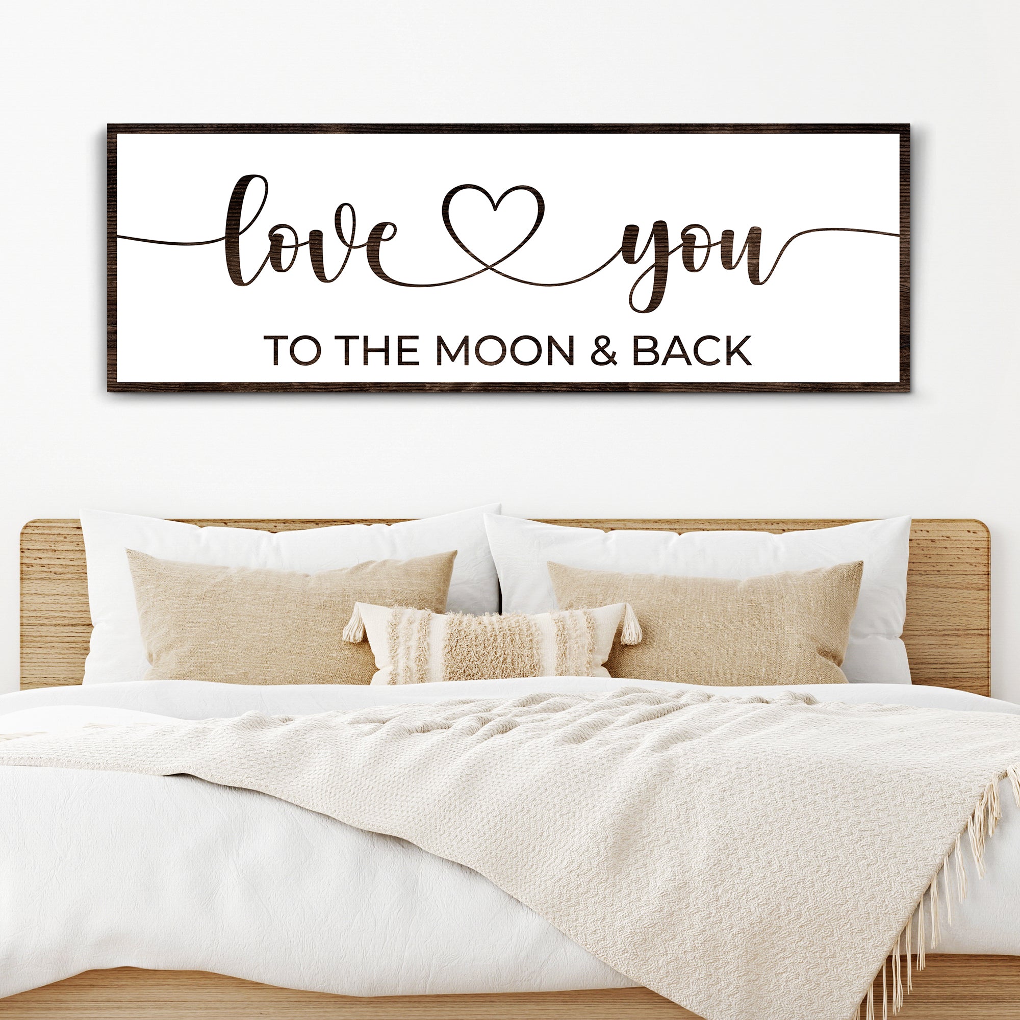 Love You To The Moon And Back Sign II on sale at MyriadMart