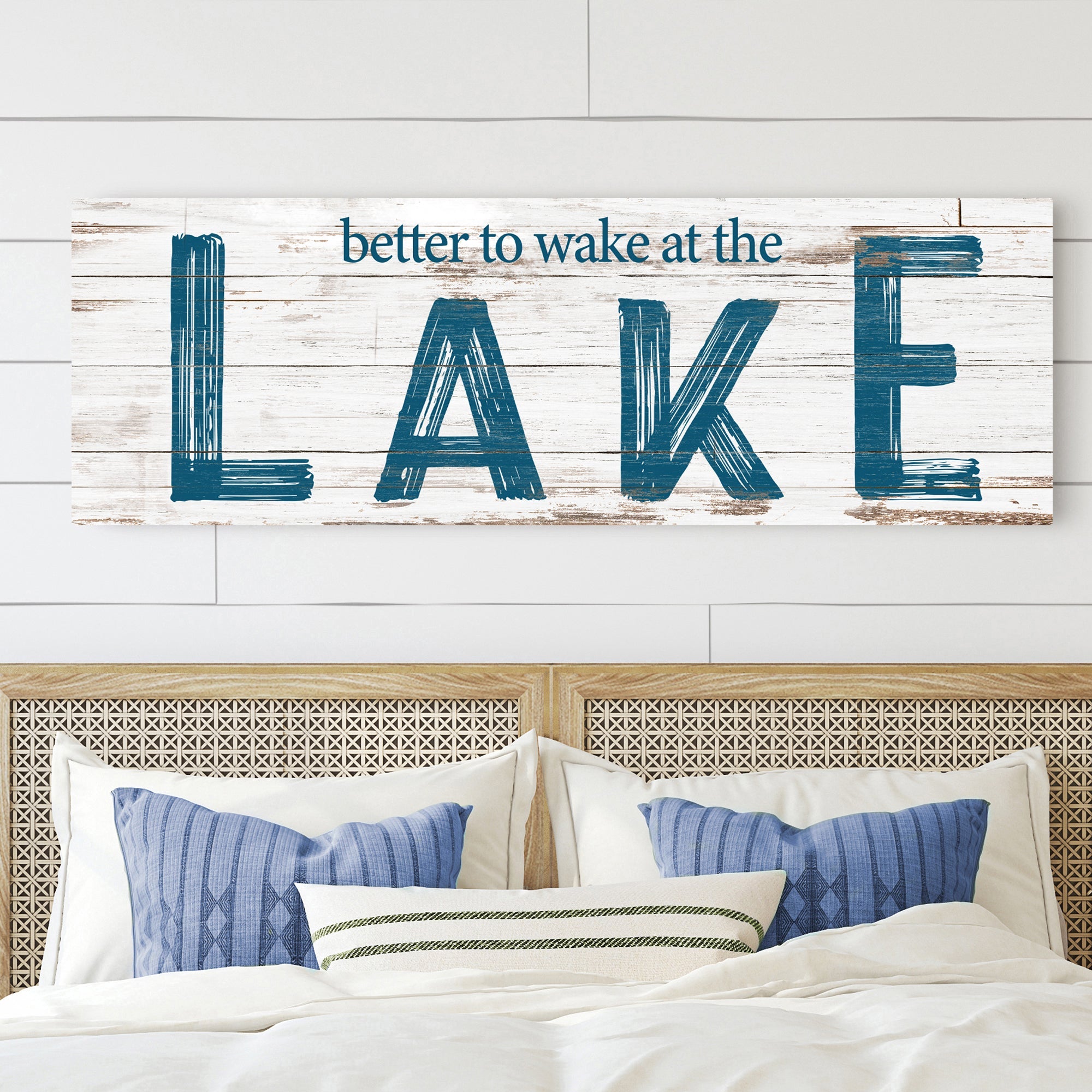 Better To Wake At The Lake Sign II on sale at MyriadMart