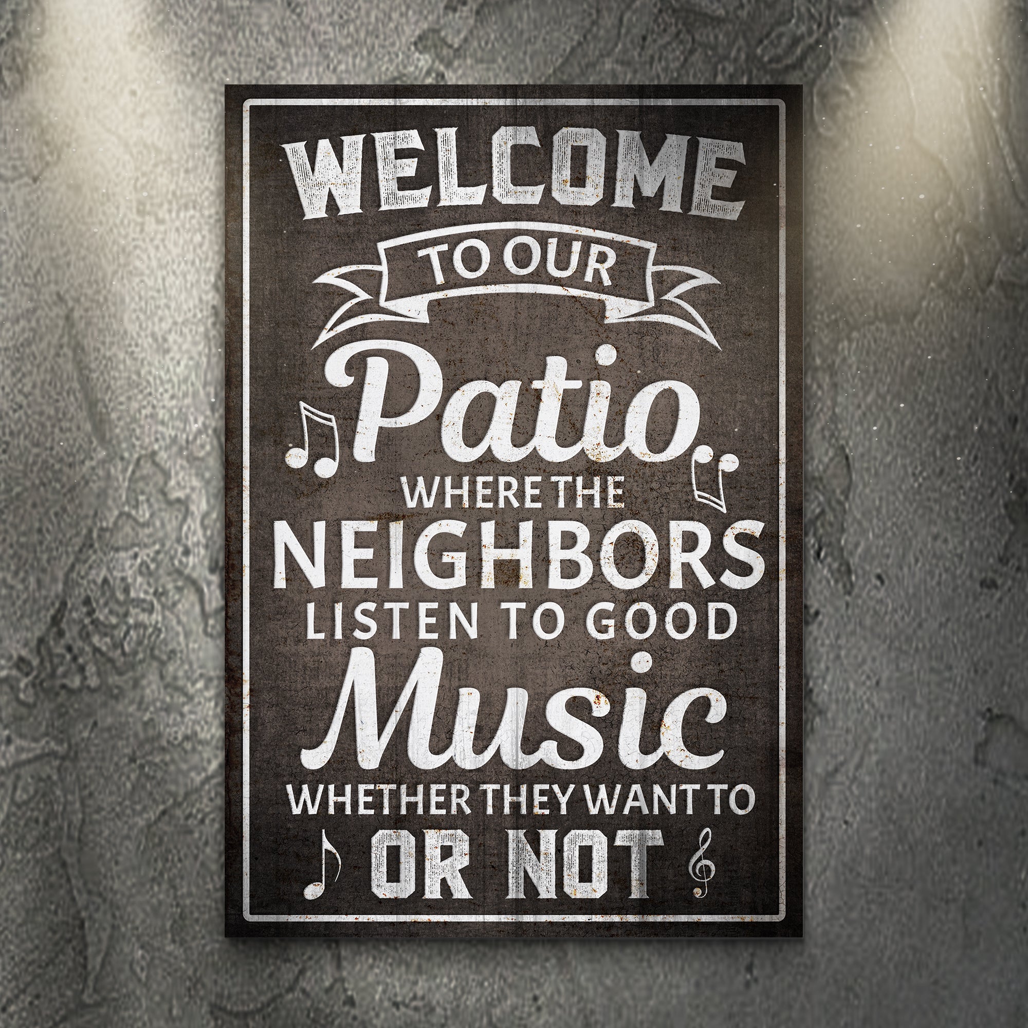 Welcome To Our Patio Sign II on sale at MyriadMart