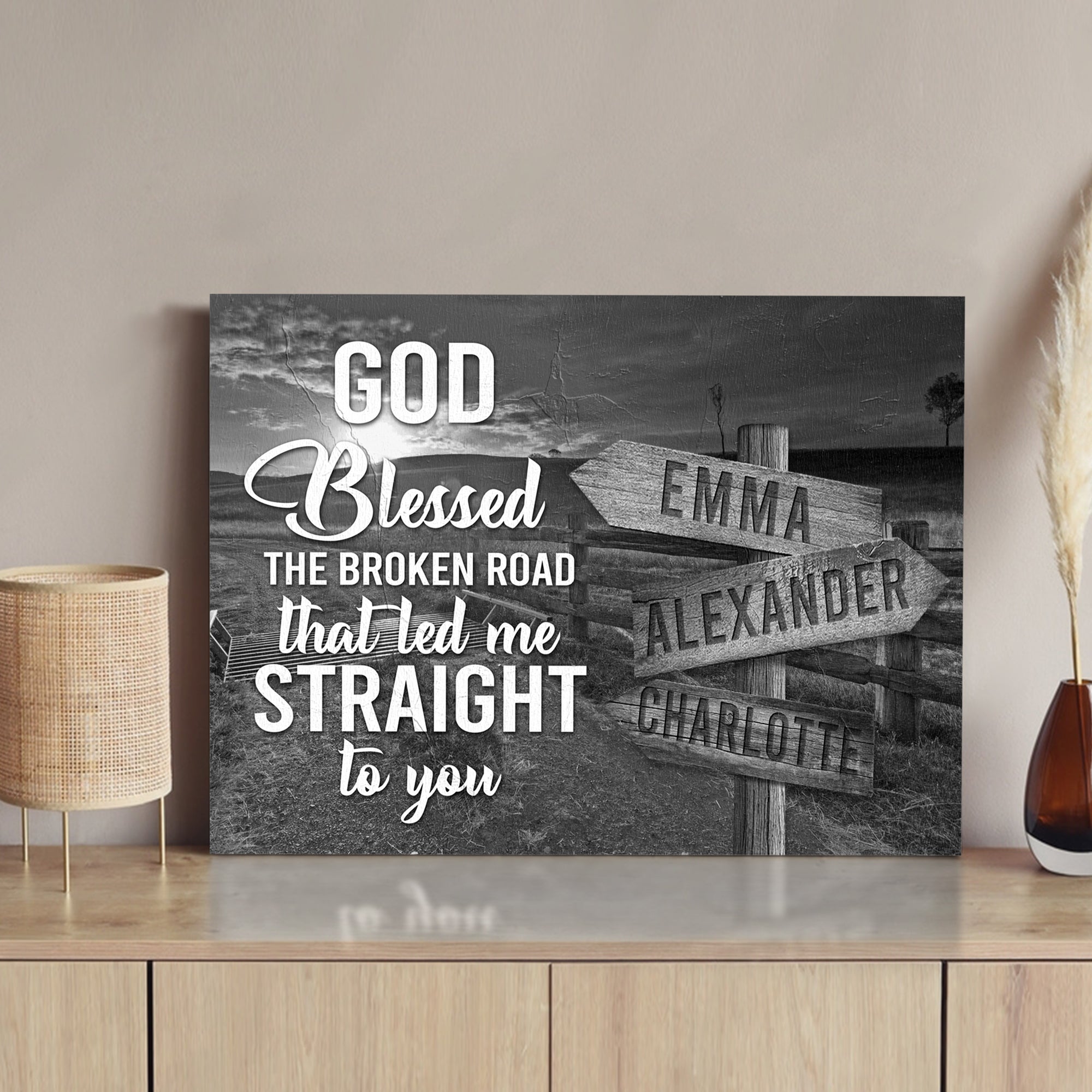 That Led Me To You Family Names Sign on sale at MyriadMart