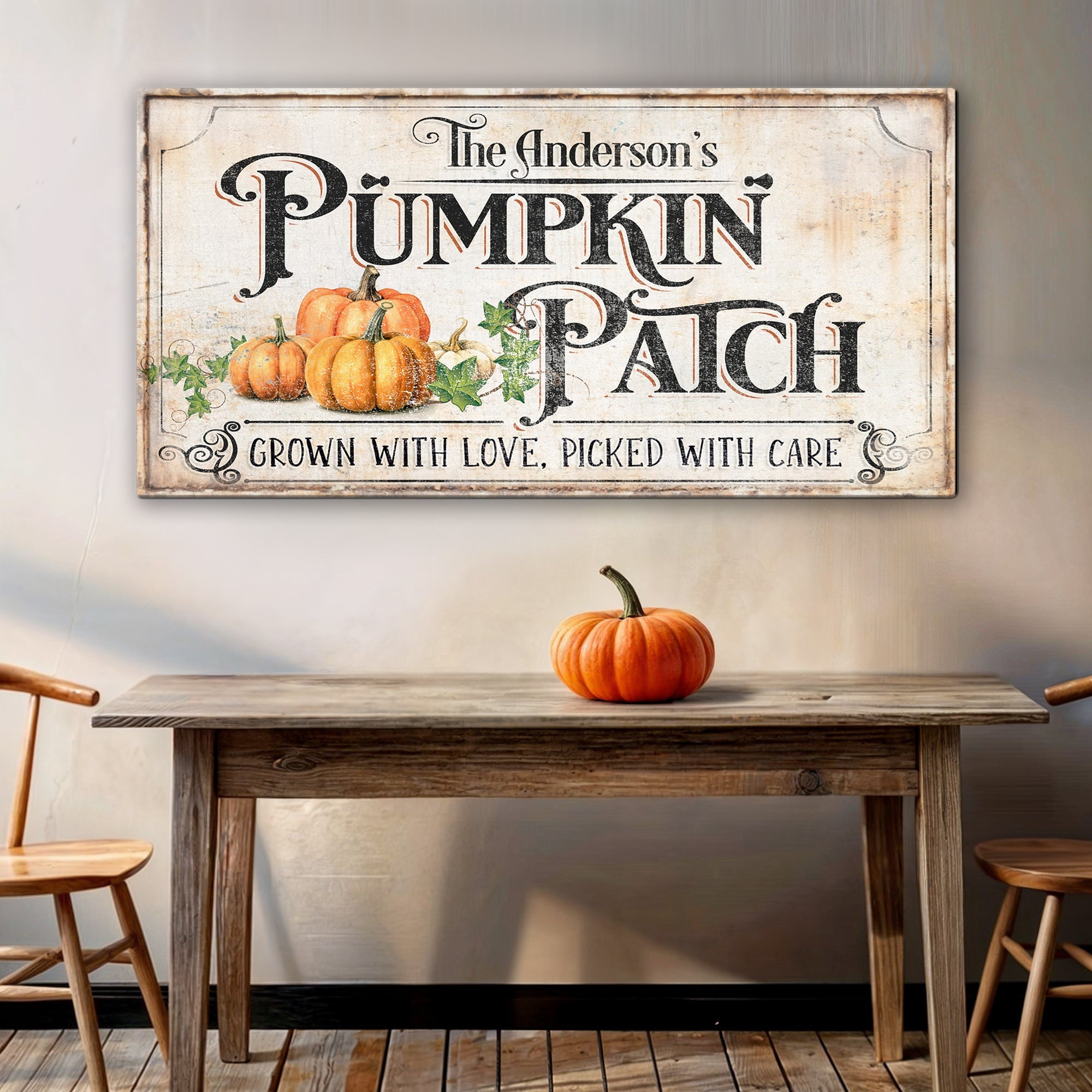 Personalized Pumpkin Patch Sign III on sale at MyriadMart