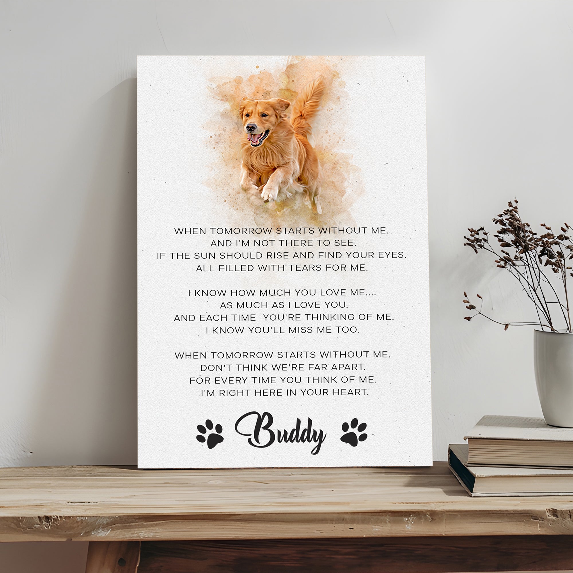 Pet Memorial Sign I'm Right Here In Your Heart on sale at MyriadMart