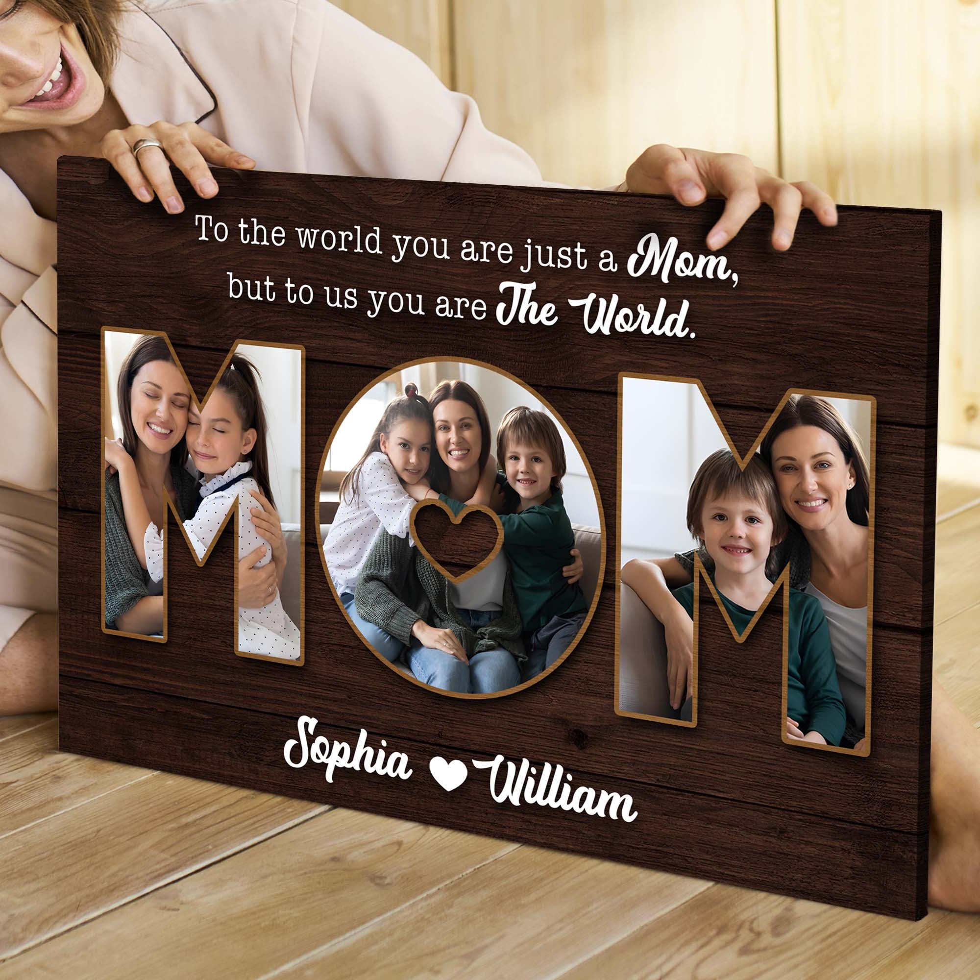 Mother's Day Sign To Us You Are The World II on sale at MyriadMart