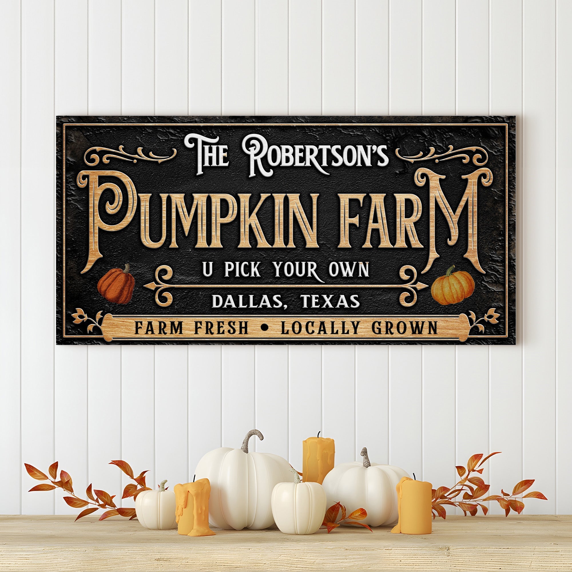 Personalized Pumpkin Farm Halloween Sign on sale at MyriadMart