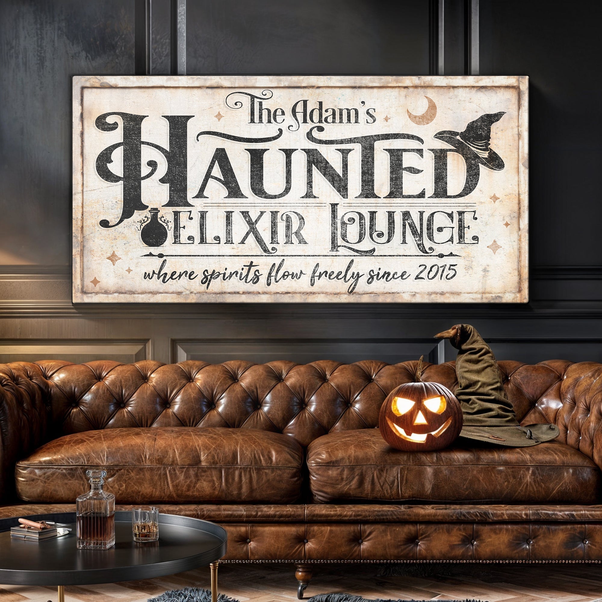 The Haunted Elixir Lounge Halloween Sign II on sale at MyriadMart