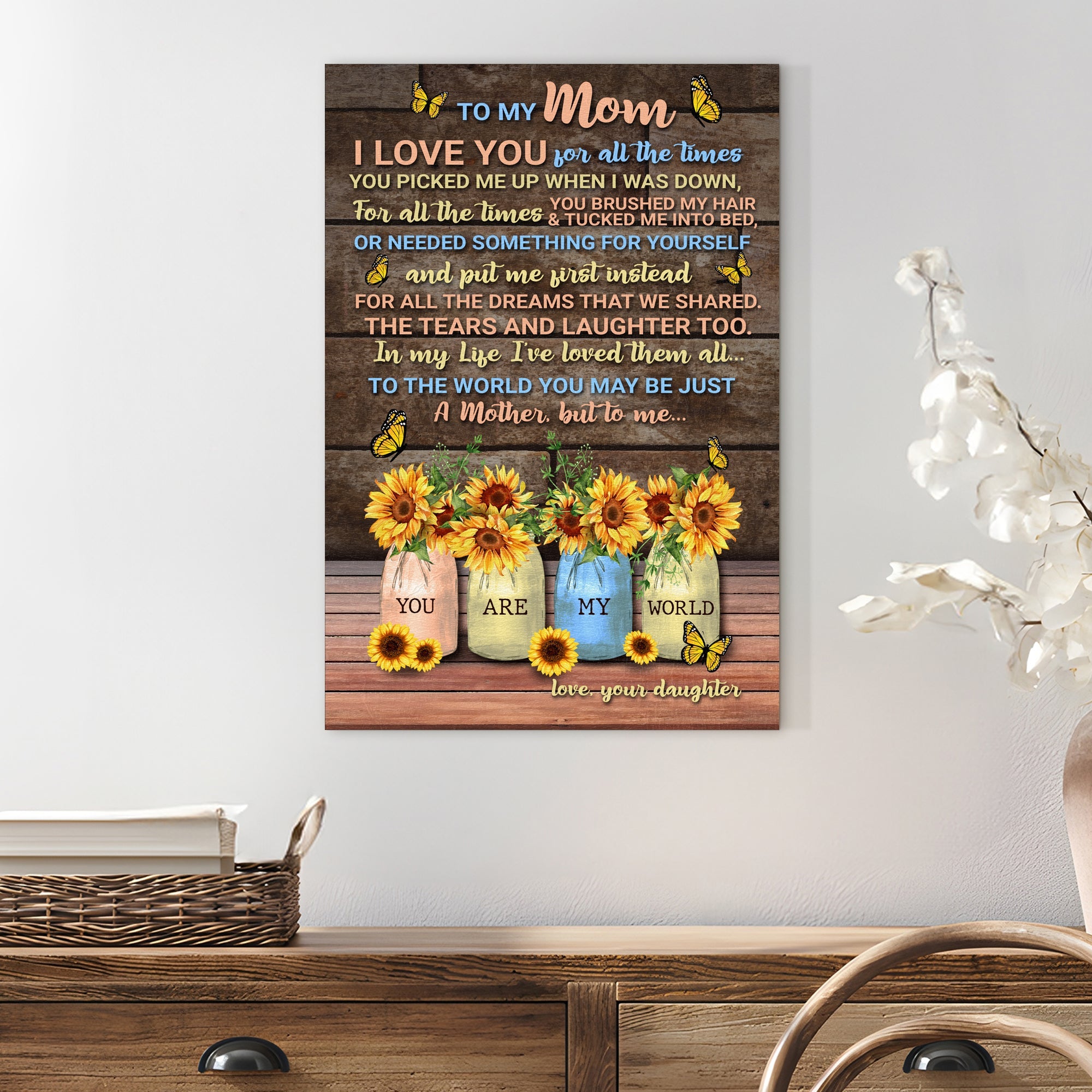 Mother's Day Sign To Me You Are My World on sale at MyriadMart