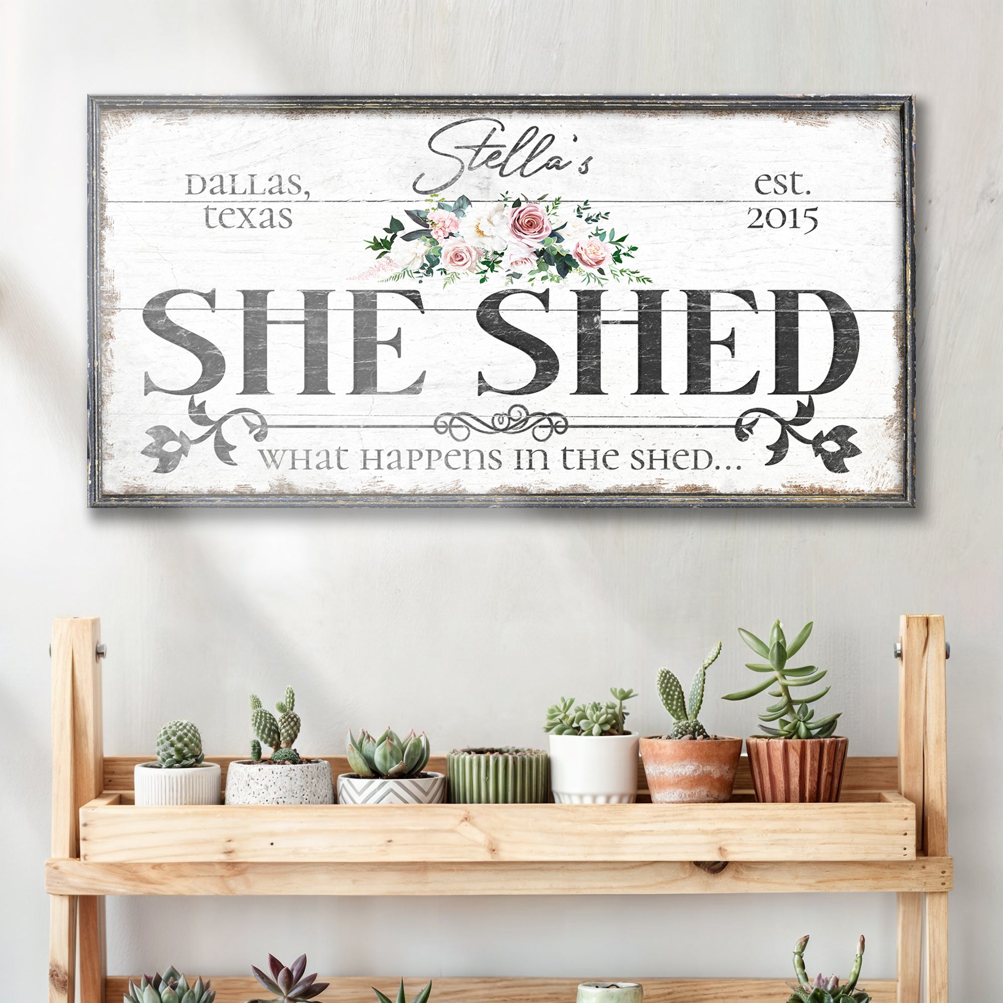 Personalized She Shed Sign VII on sale at MyriadMart