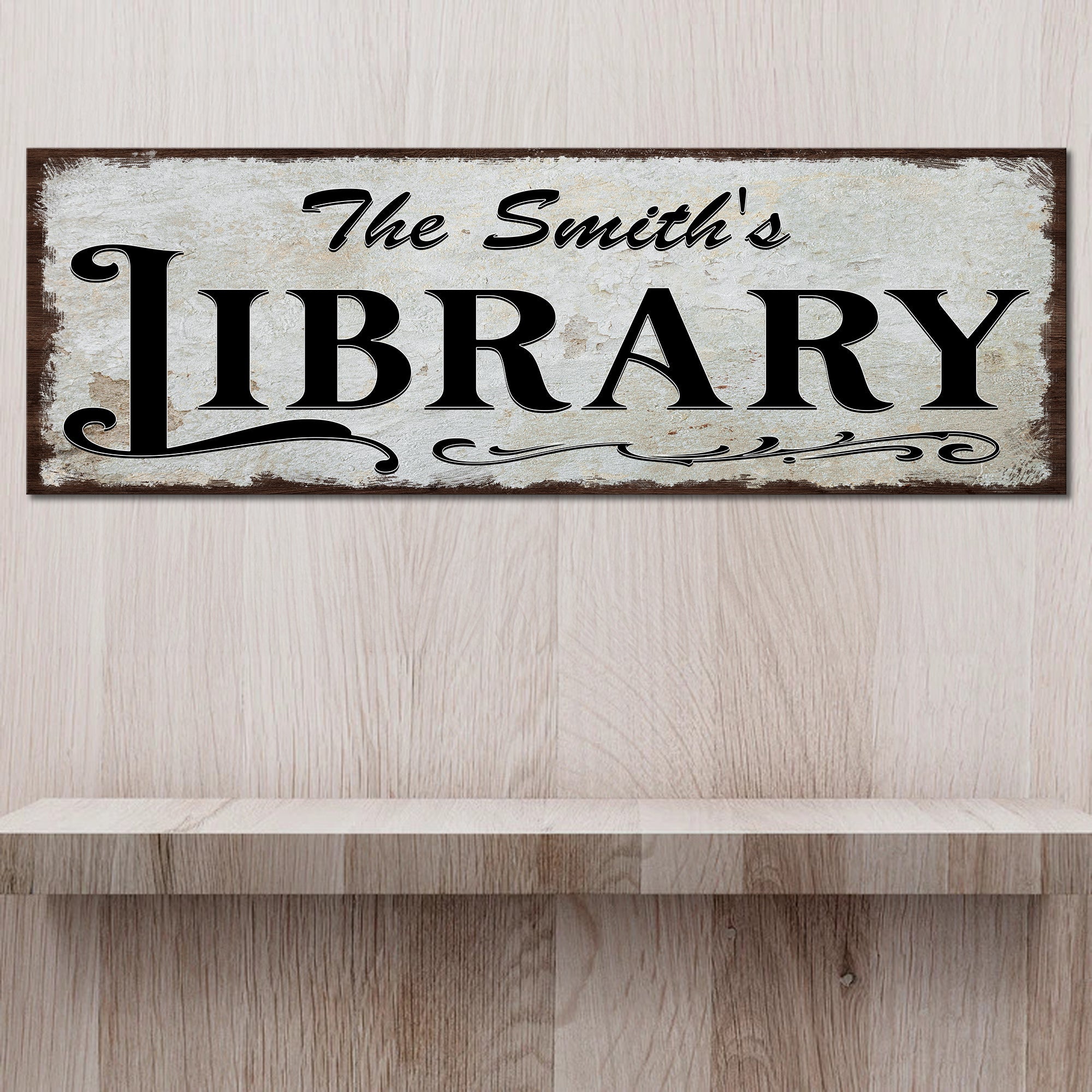 Personalized Library Sign III on sale at MyriadMart