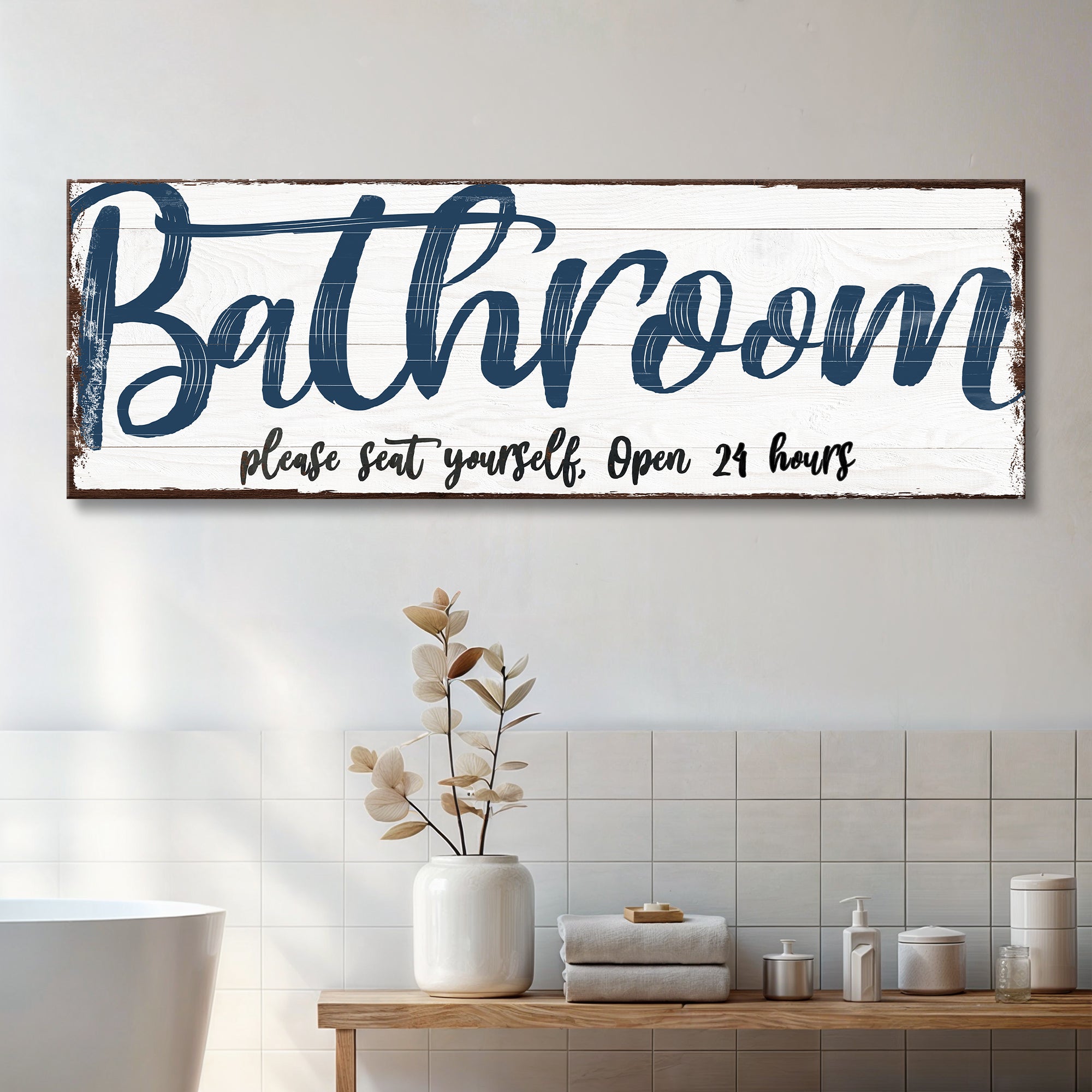 Please Seat Yourself Bathroom Sign II on sale at MyriadMart