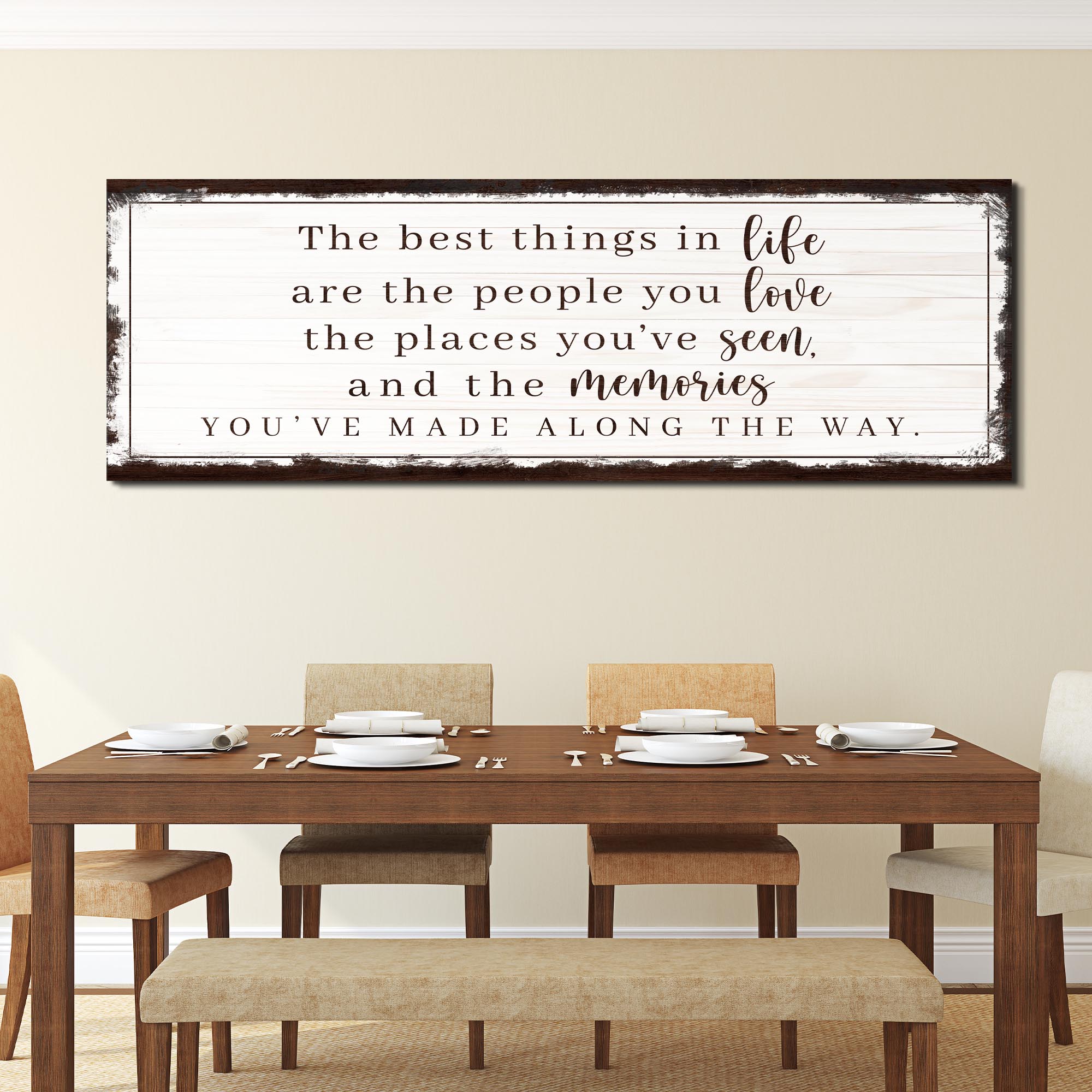 The Best Things In Life Sign VII on sale at MyriadMart