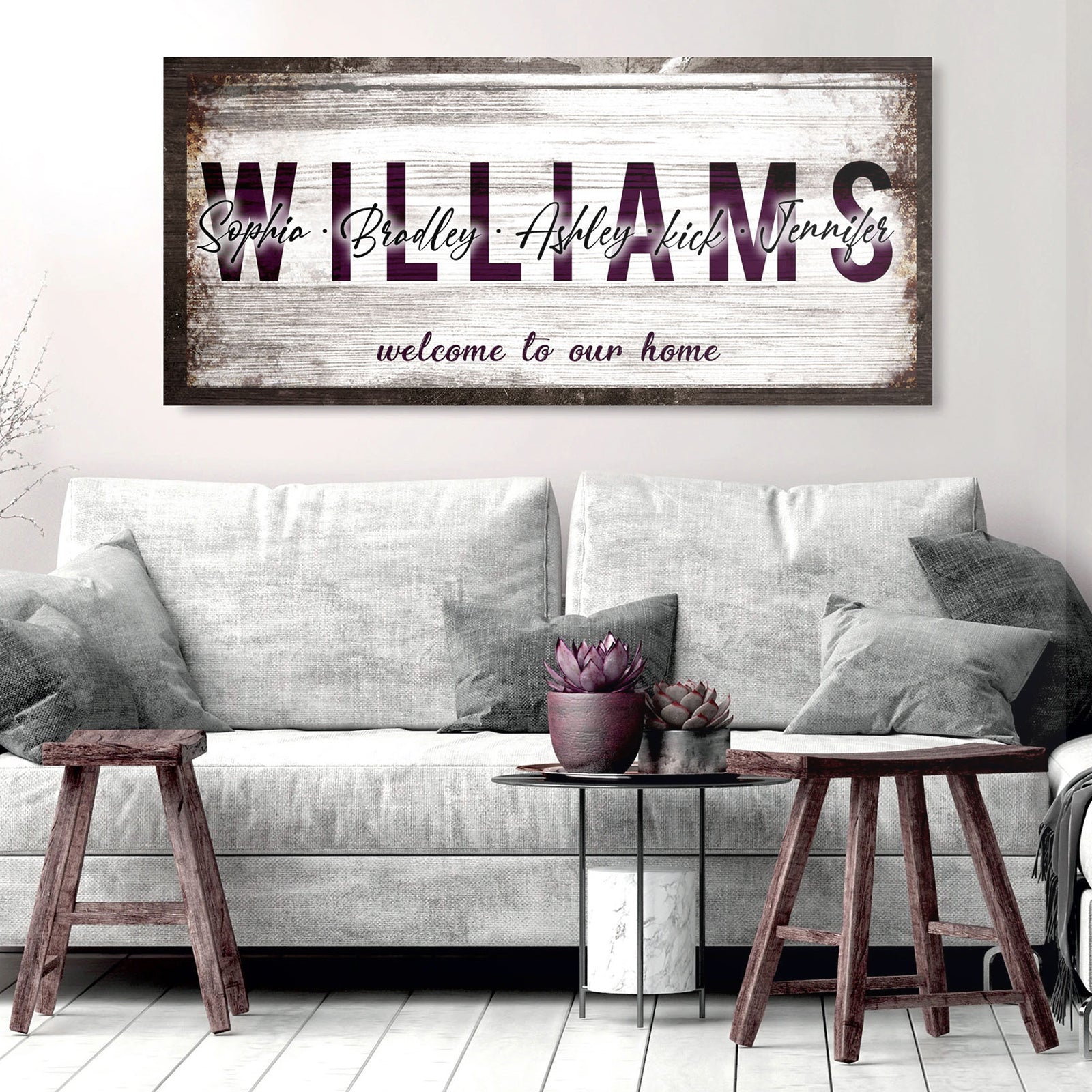 Family Welcome Sign on sale at MyriadMart