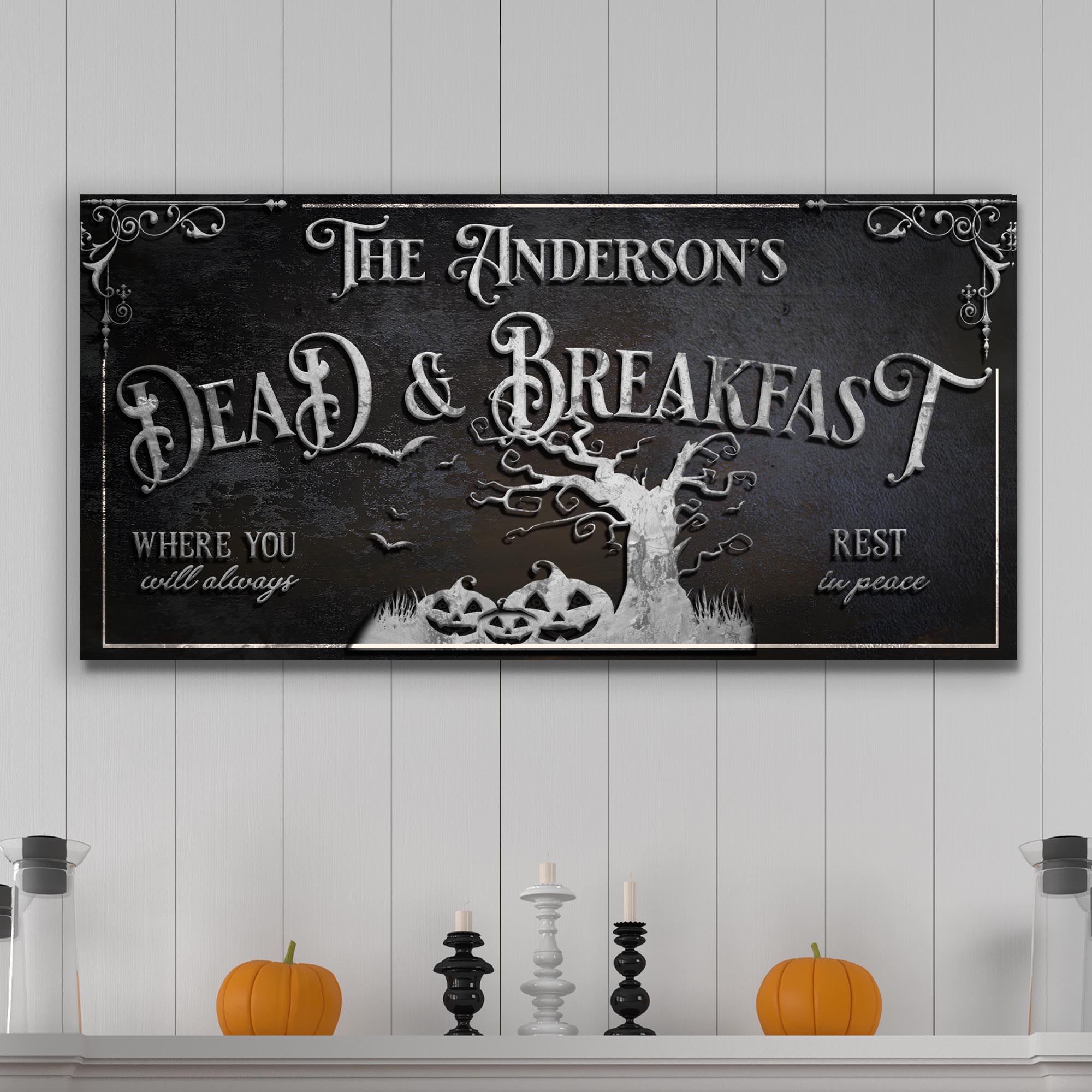 Personalized Dead & Breakfast Sign II on sale at MyriadMart