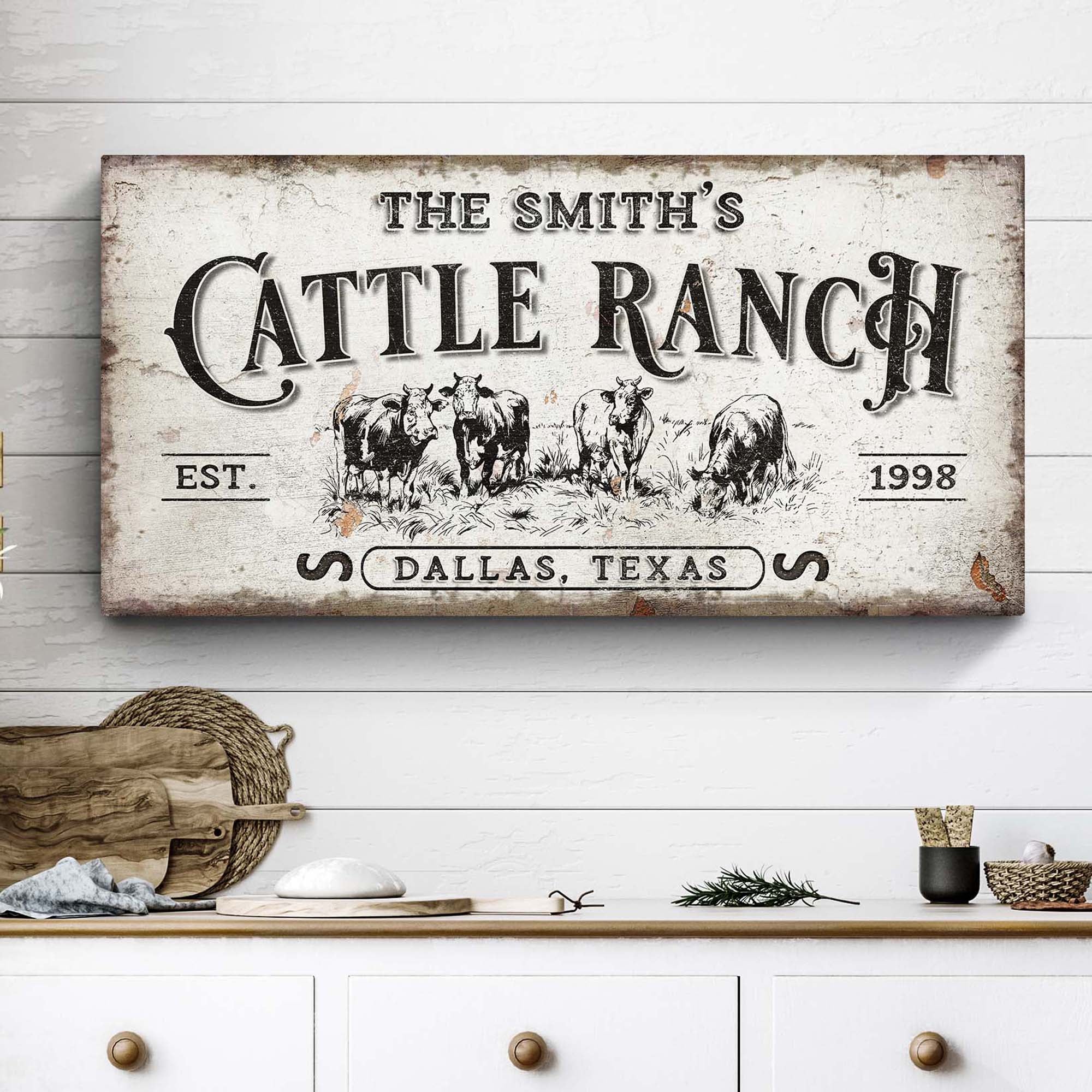 Branded Cattle Ranch Sign on sale at MyriadMart