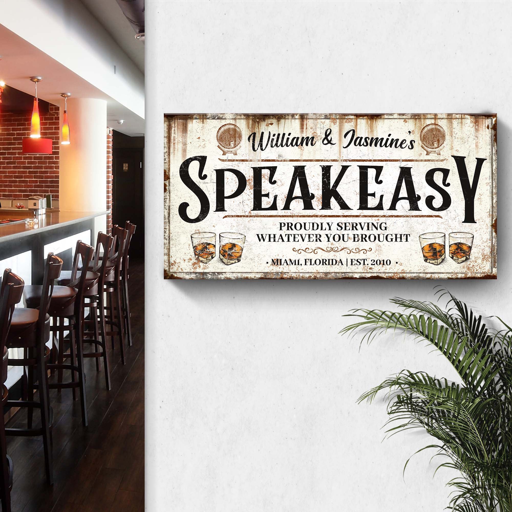 Speakeasy Sign V on sale at MyriadMart