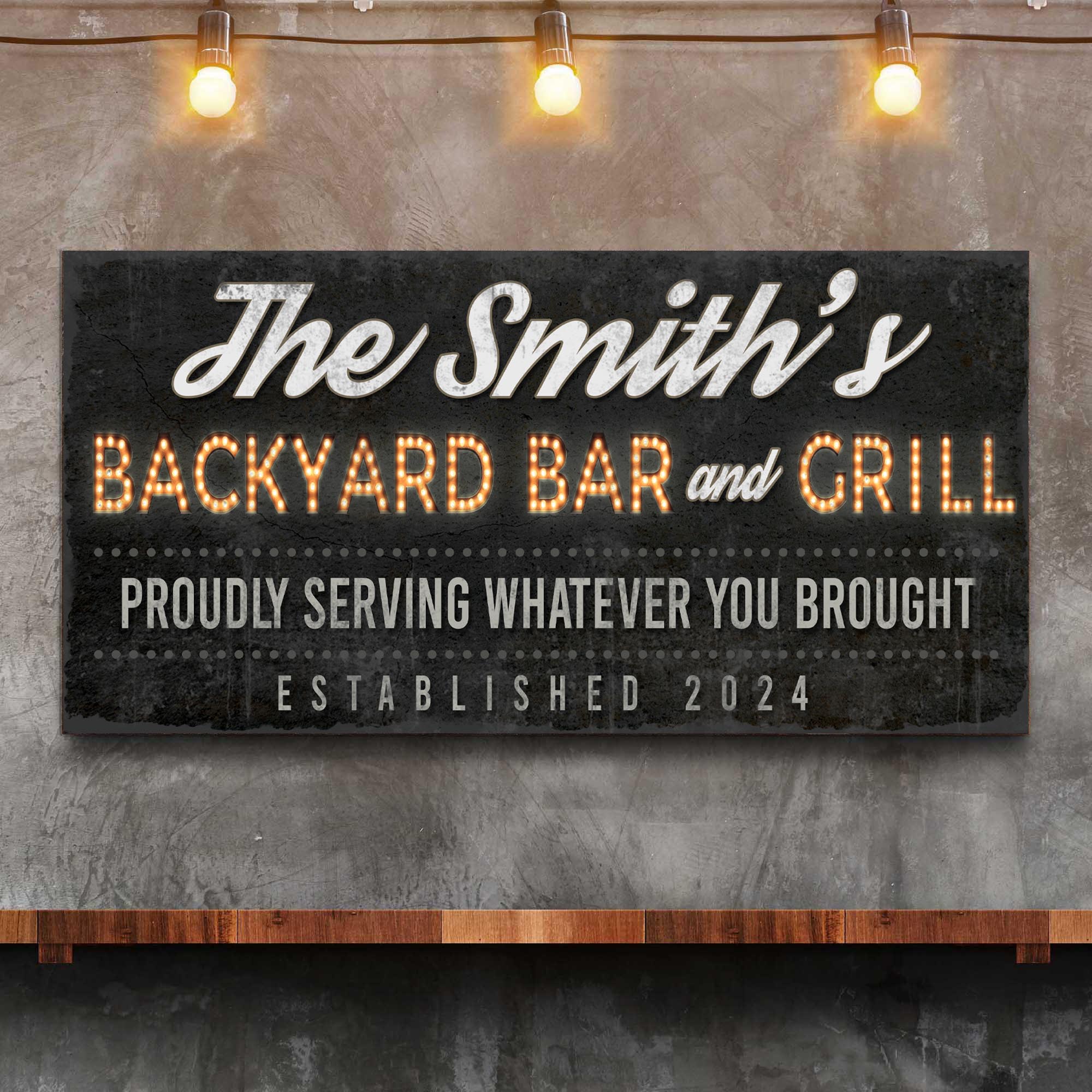 Backyard Bar & Grill Sign XVII on sale at MyriadMart