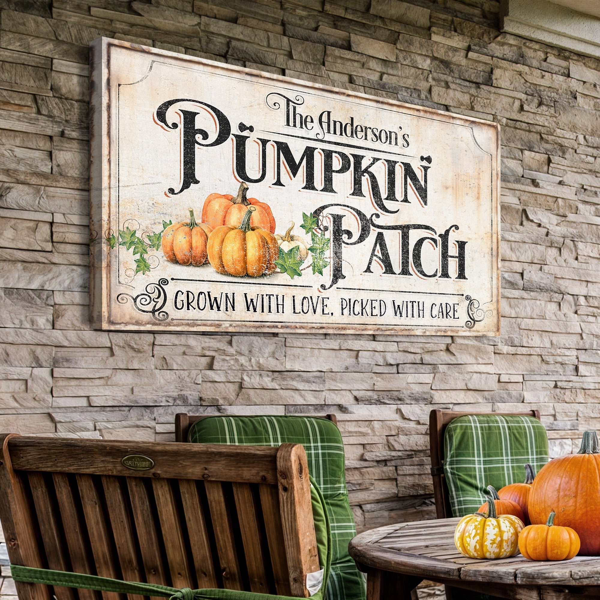 Personalized Pumpkin Patch Sign III on sale at MyriadMart