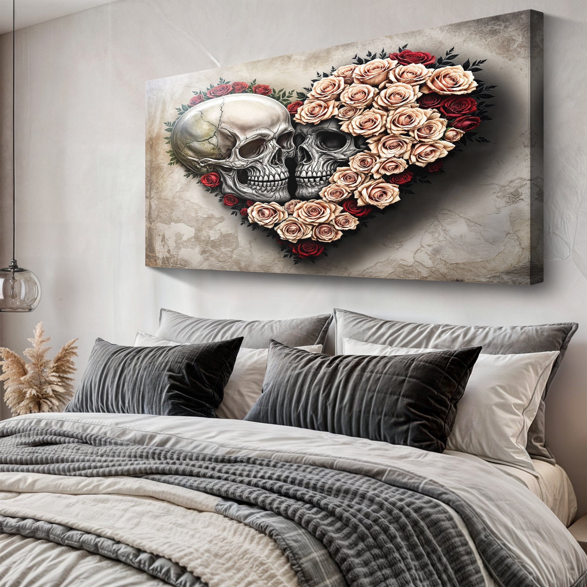 Skull and Flowers Wall Art IX on sale at MyriadMart