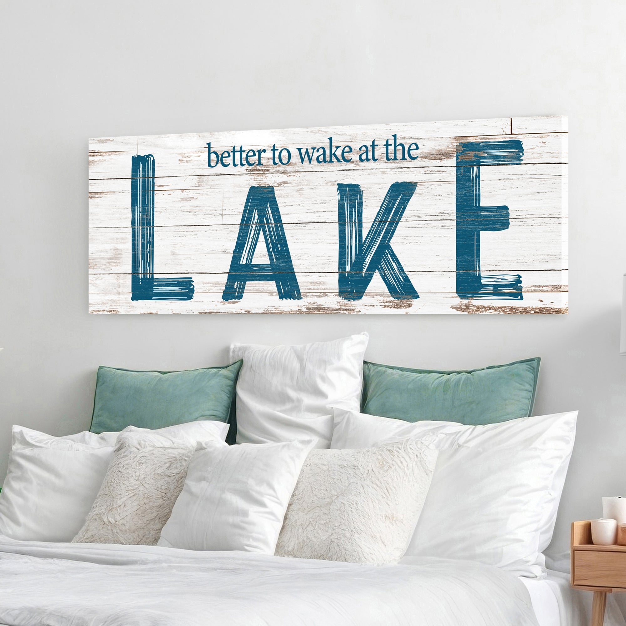 Better To Wake At The Lake Sign II on sale at MyriadMart