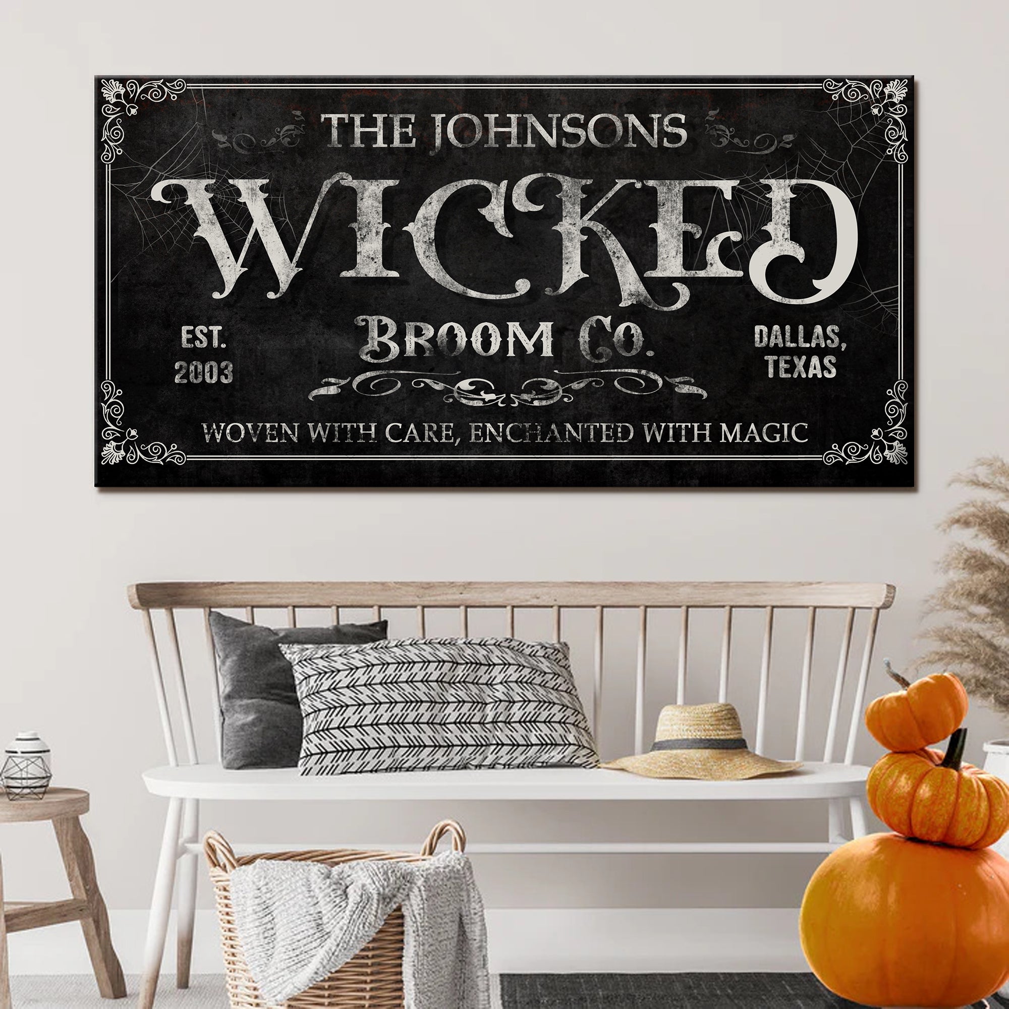 Personalized Wicked Halloween Sign on sale at MyriadMart